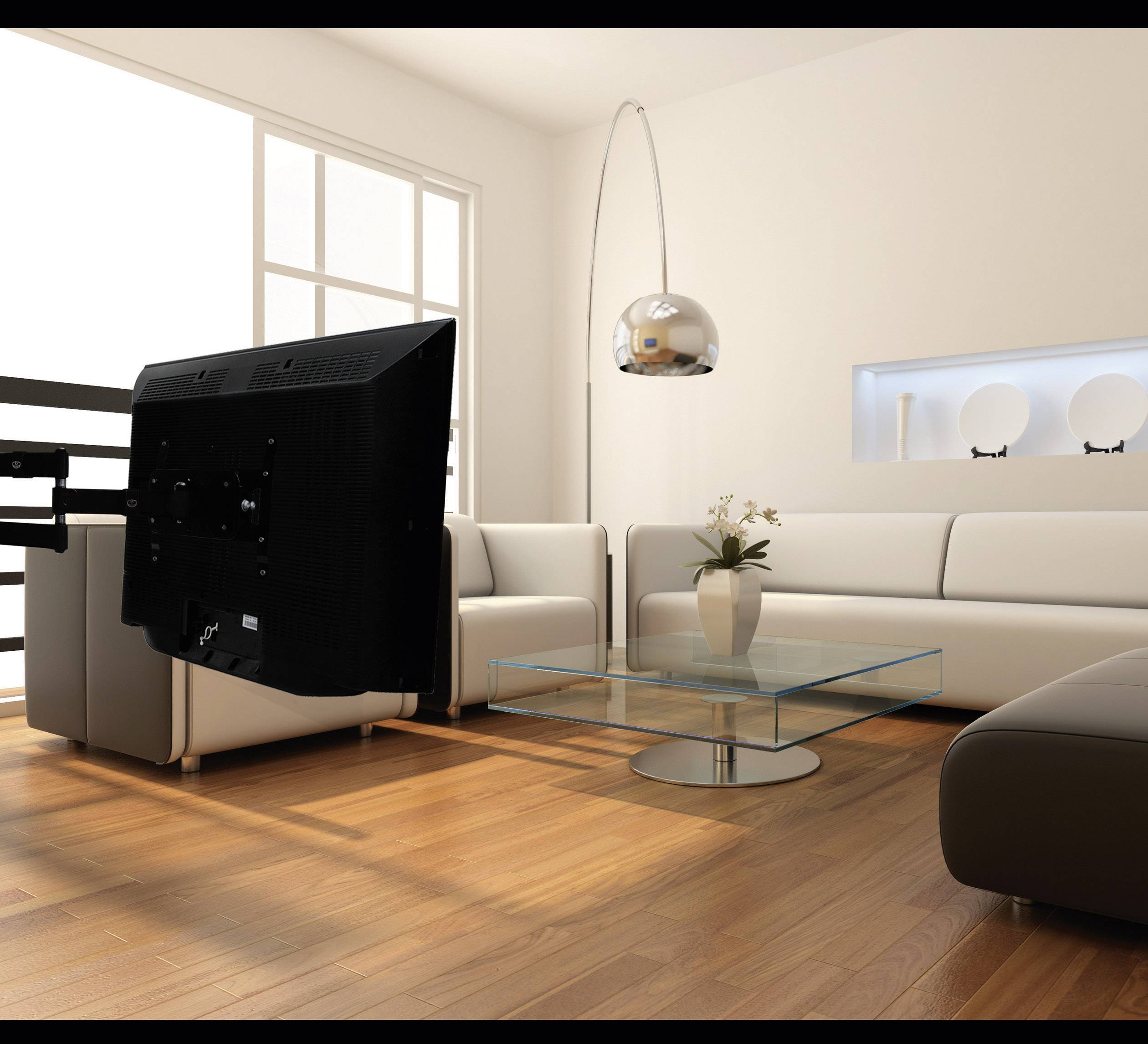 B-Tech BT 7515/PB 1fach Monitor-Wandhalterung 25,4 cm (10") - 81,3 cm (32") Schwarz Neigbar, Schwenkbar, Rotierbar