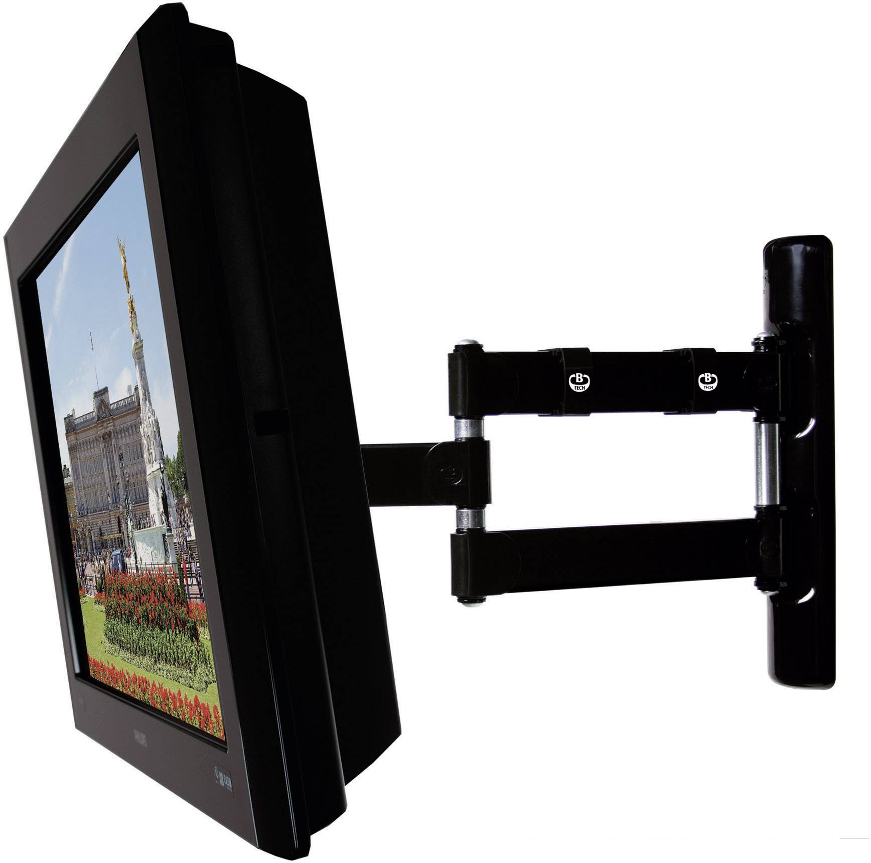 B-Tech Monitor-Wandhalterung BT 7515/PB 1 Display(s) 25,4 cm (10") - 81,3 cm (32") Schwarz Neigbar, Schwenkbar, Rotierbar