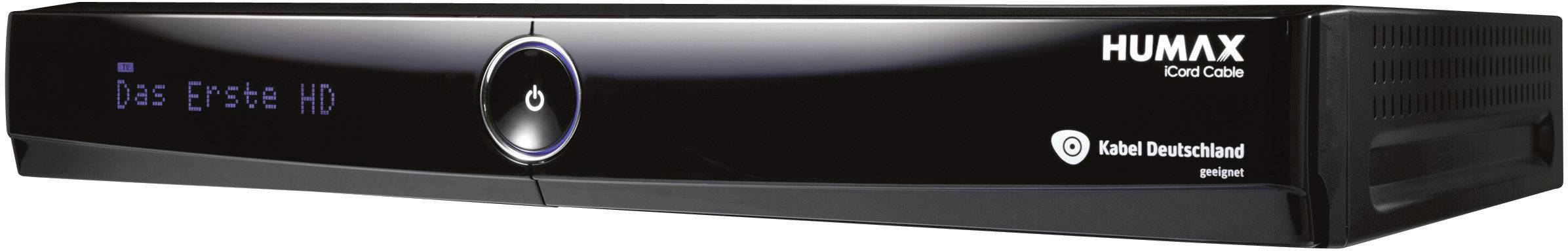 Humax iCord Cable HD-Kabel-Receiver Twin Tuner, Aufnahmefunktion, mit Festplatte, WLAN-fähig, Front-USB, Kartenleser, CI+ Schacht Anzahl Tuner: 2