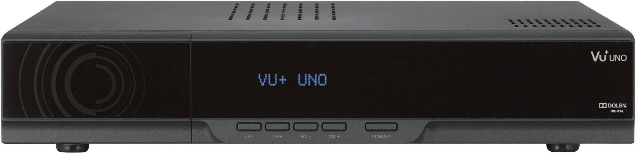 Vu+ UNO HD-SAT-Receiver Linux, Aufnahmefunktion, WLAN-fähig, Front-USB, Einkabeltauglich, CI Schacht, Kartenleser Anzahl Tuner: 1