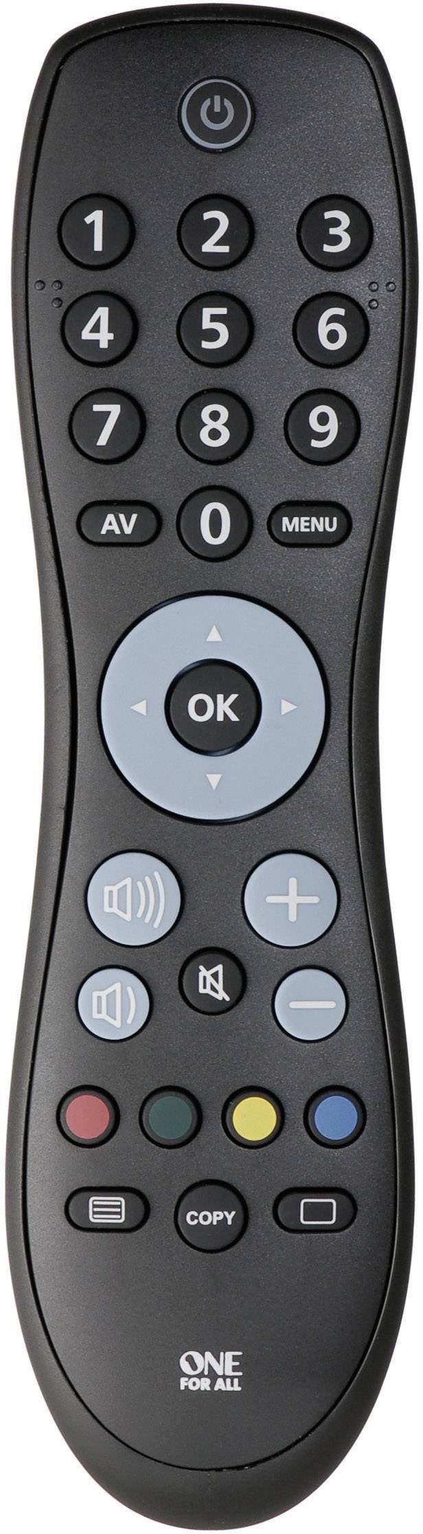 One For All URC 6410 universelle Fernbedienung Schwarz