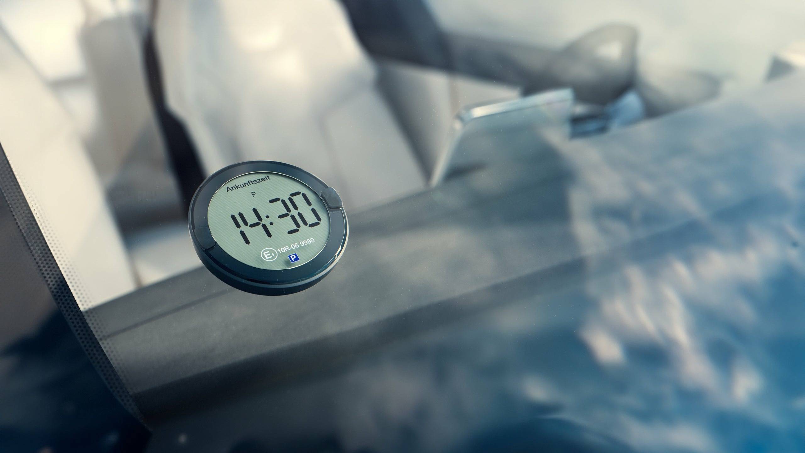 Park No. Parkscheibe schwarz