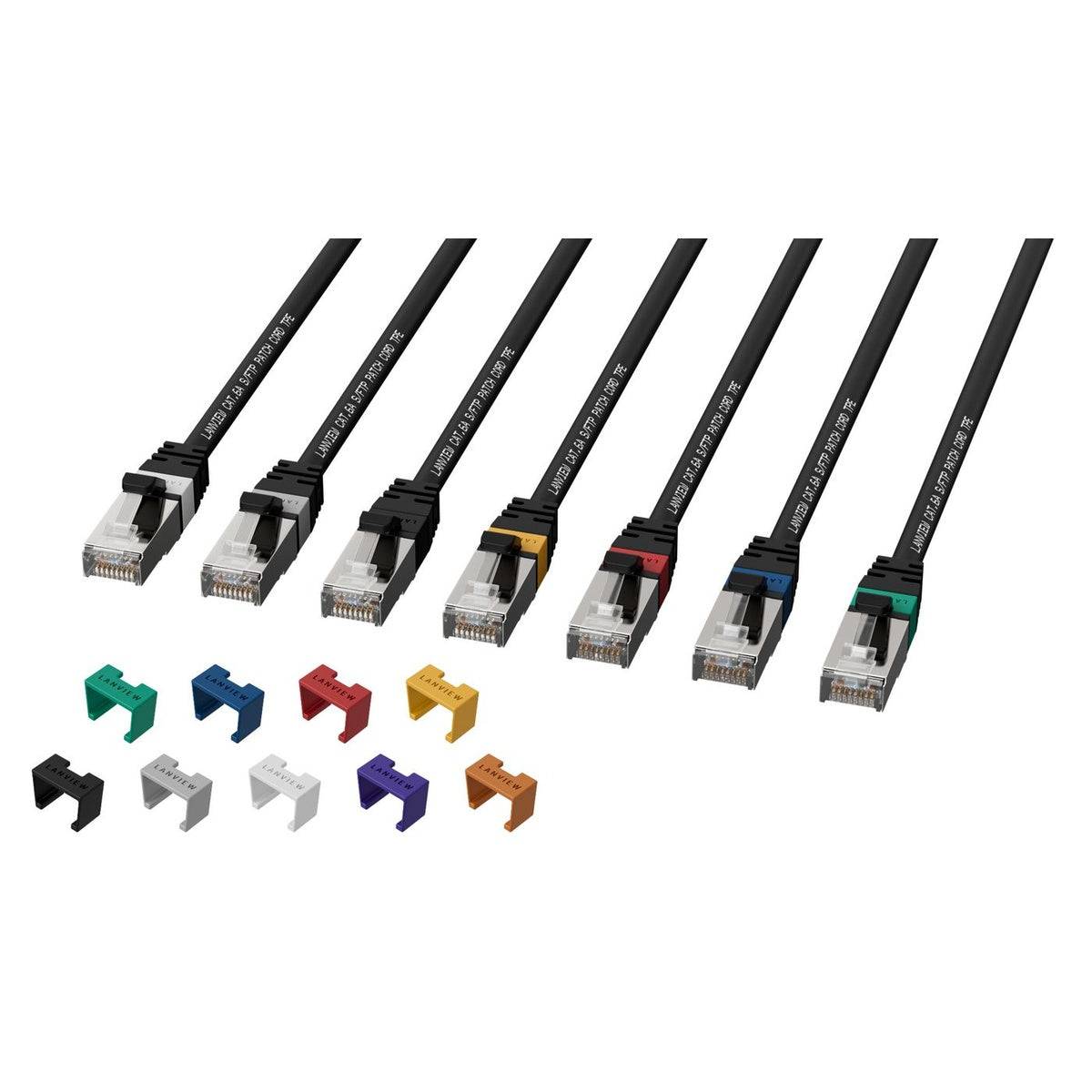 Lanview LV-SFTP6A05B Netzwerkkabel Schwarz 5 m S/FTP (S-STP) (LV-SFTP6A05B)