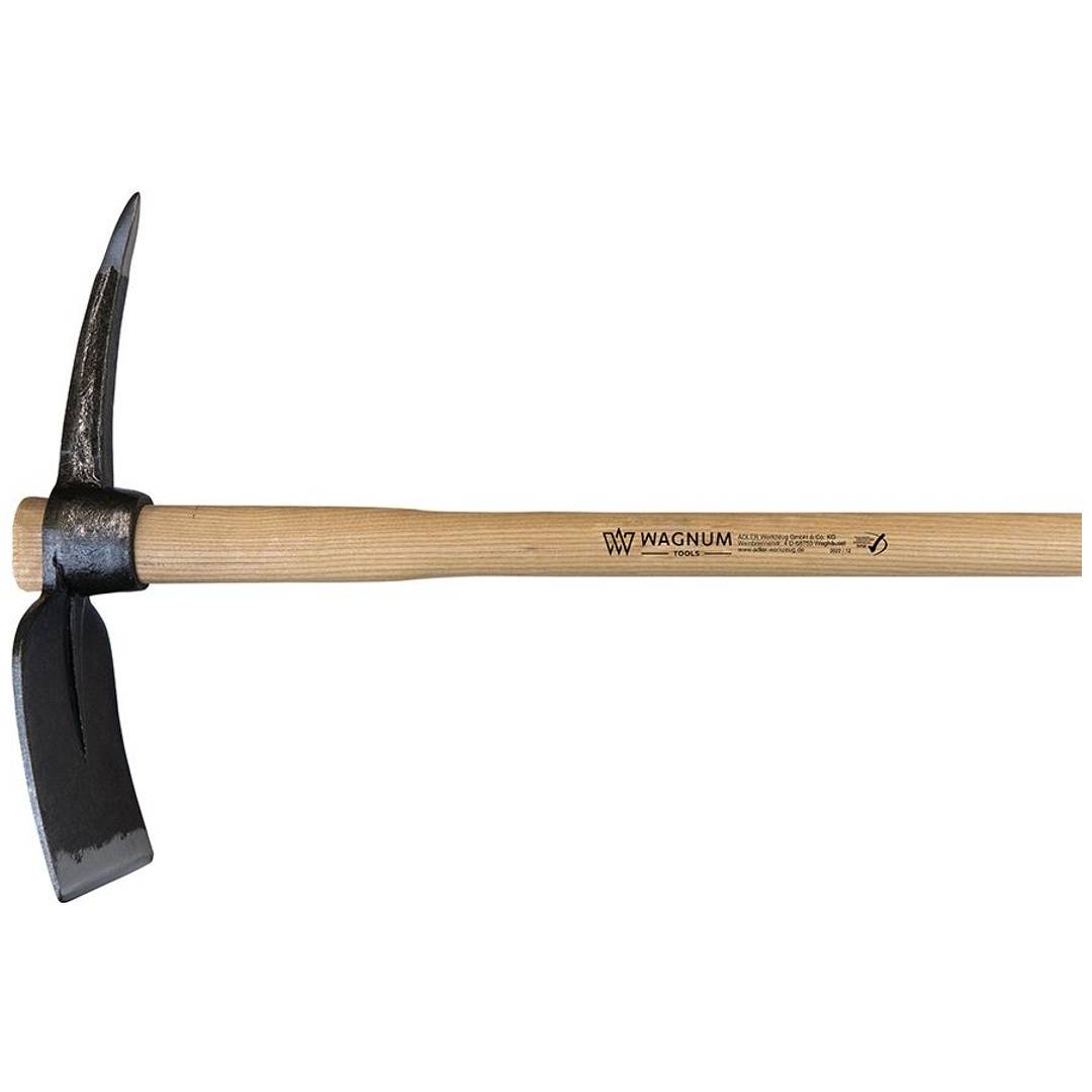 Wegmacherhacke 1800g mit Eschenstiel geölt 1050mm Hacke aus C45 Stahl