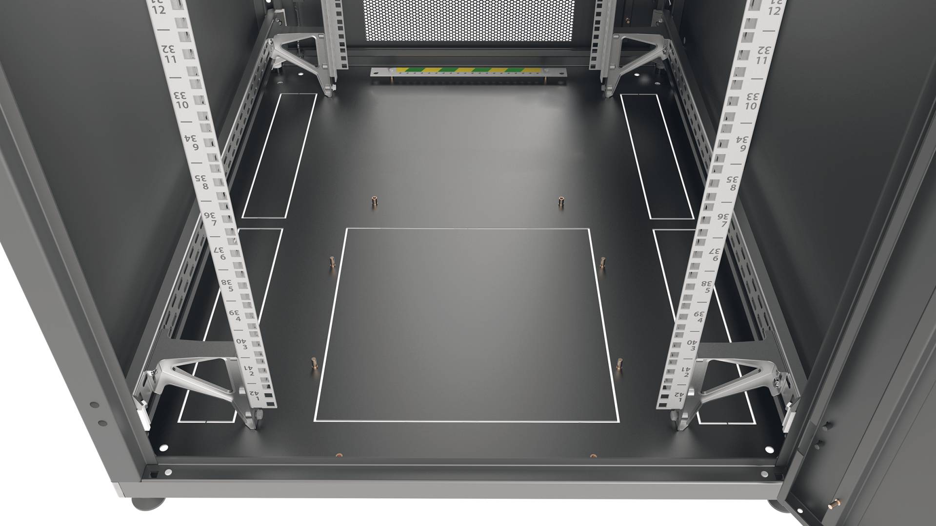 19 Serverschrank PRO 33HE, 800x800 mm, F+R=1-tlg., RAL9005 Netzwerk- und Serverschränke +