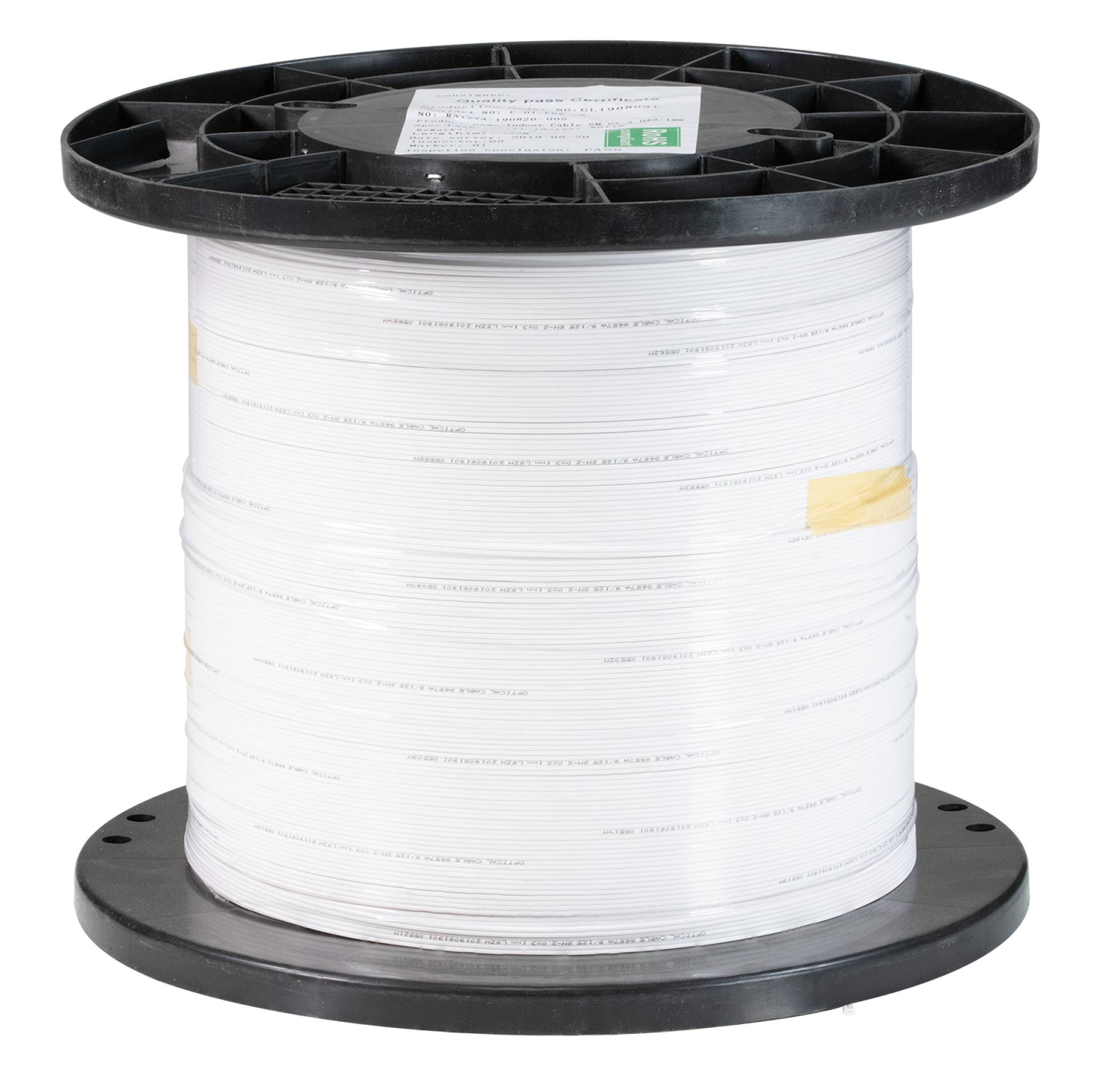 EFB-Elektronik 56204.3, MDIC LSZH 2x9/125 weiss G.657A1 FTTH Singlemode, 2.0 x 3.1 mm, 750m Box
