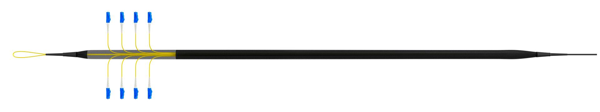 EFB-Elektronik O8322S10OS2, Trunkkabel U-DQ(ZN)BH OS2 8E (1x8) LC-LC,10m Dca LSZH