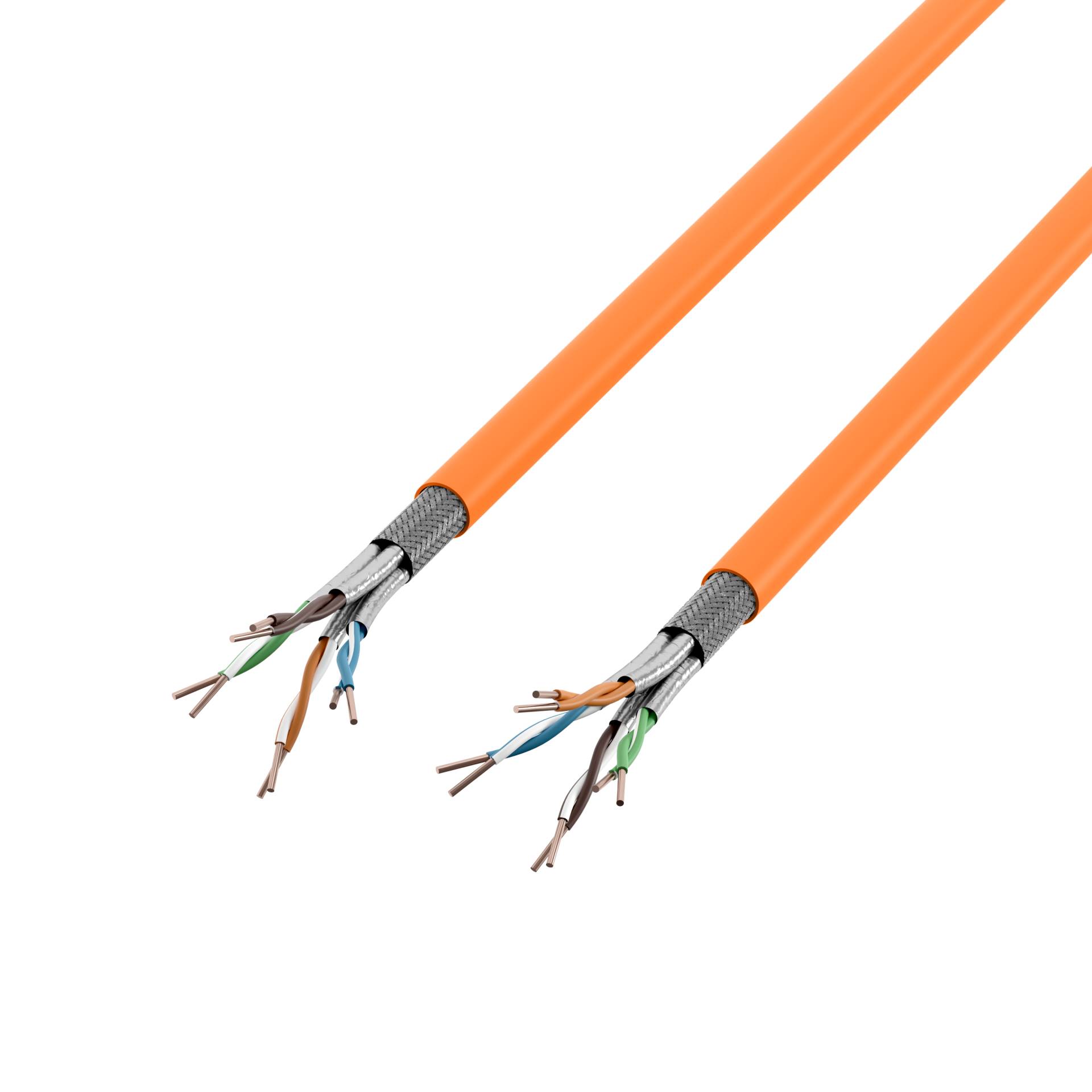 LAN Cat.7 1000 AWG 23 S/FTP 4P CPR Dca orange - Kabel - Netzwerk
