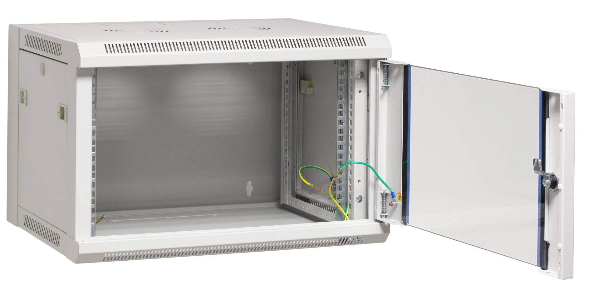 19 Wandgehäuse 21HE, Tiefe 600 mm, Flat Pack, RAL7035 * ZERLEGTE LIEFERUNG * Stahlblechgehäuse mit verschraubtem RahmengestellNicht vormontiert, eig