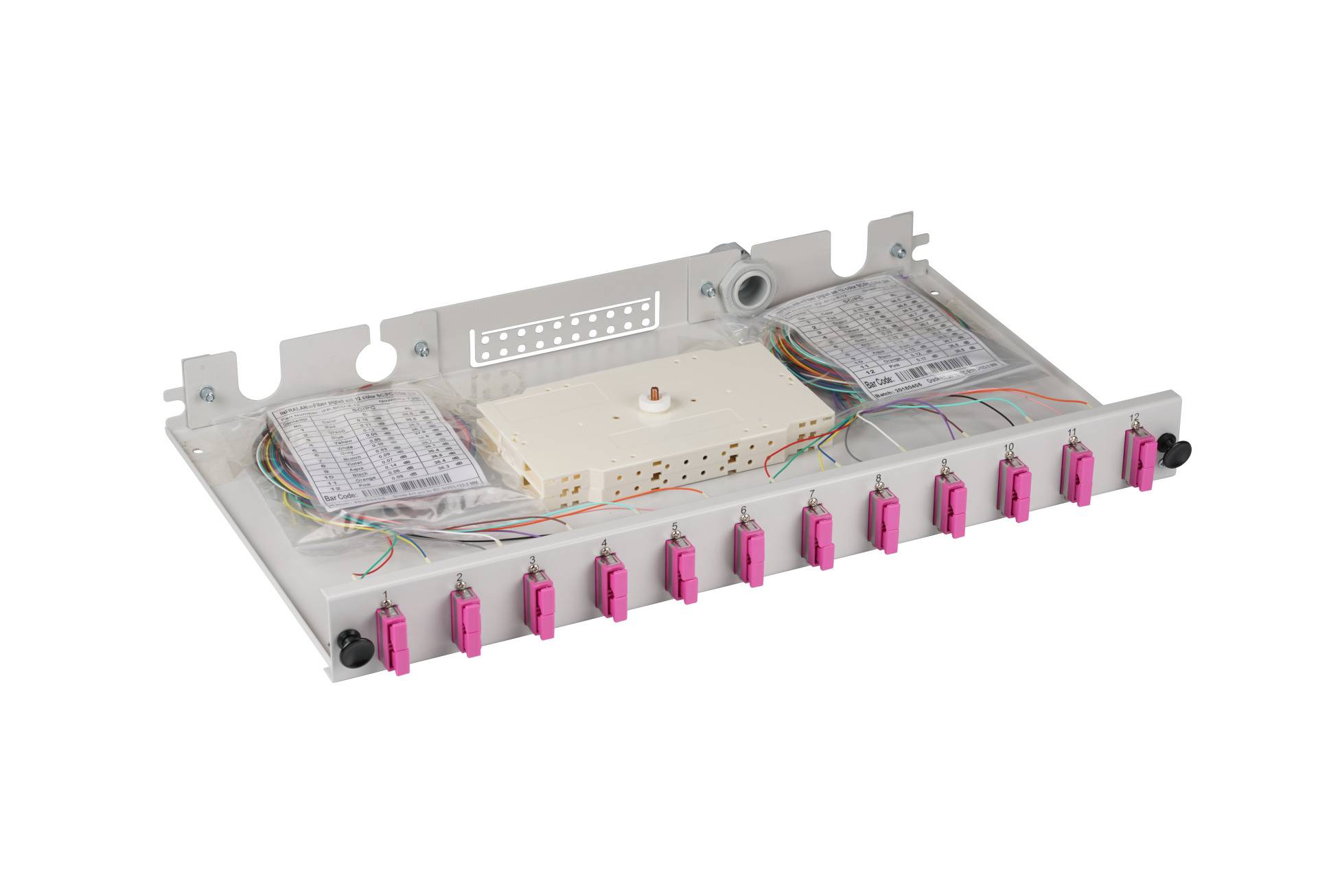 EFB Spleißbox SC 50/125Á OM4 ausziehbar, 12Pigtails / 6 Kupp