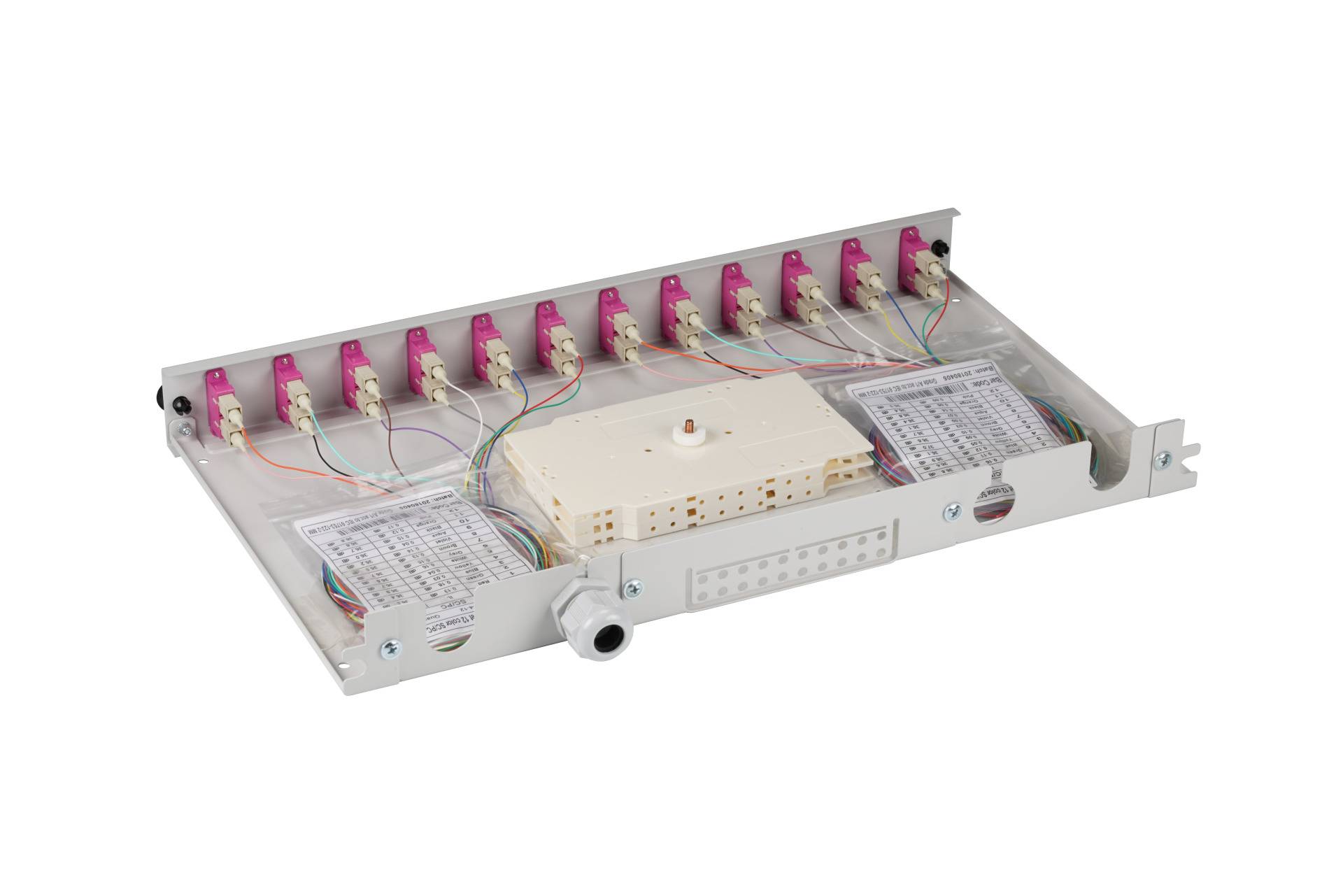 EFB Spleißbox SC 50/125Á OM4 ausziehbar, 12Pigtails / 6 Kupp