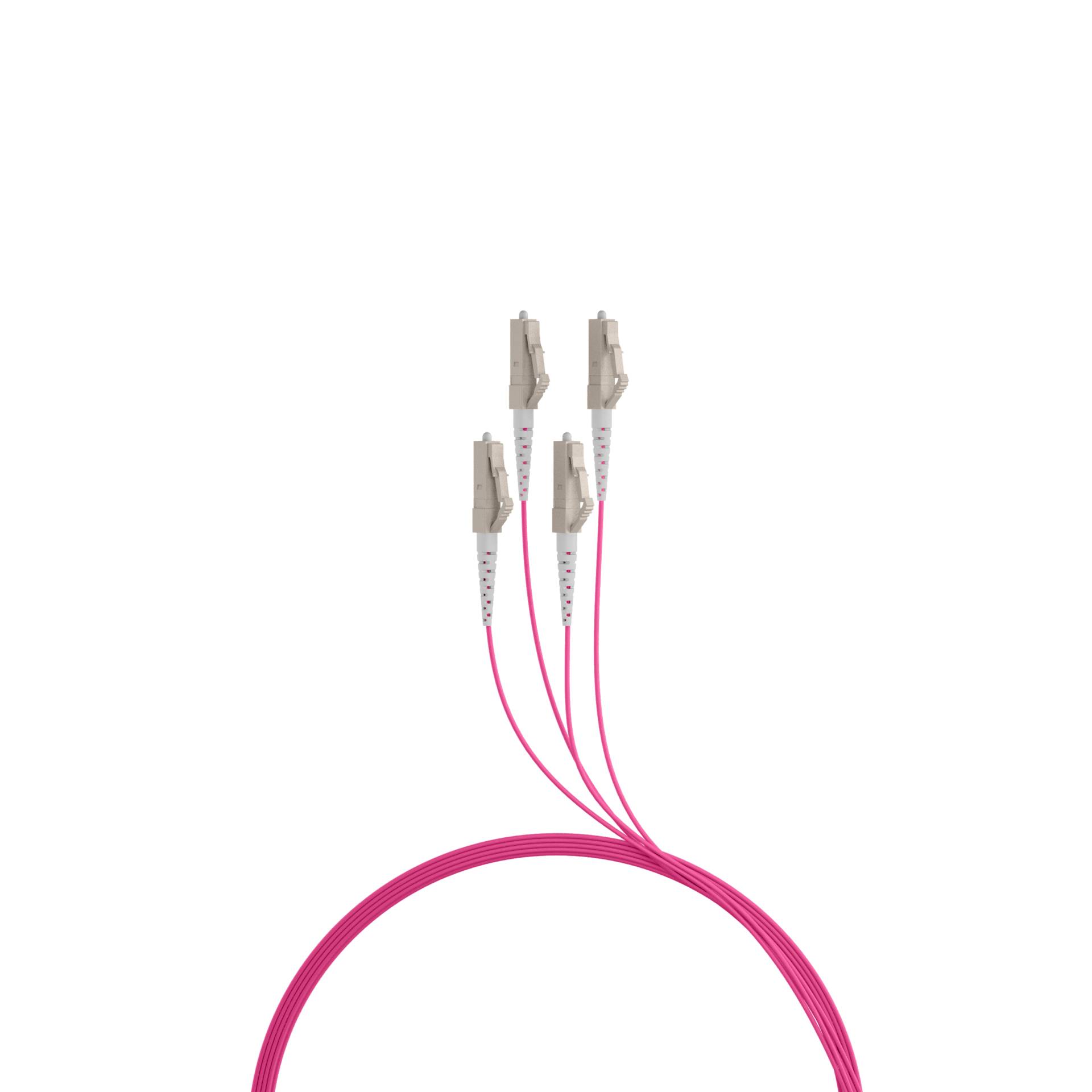 EFB Elektronik Trunkkabel U-DQ ZN BH OM4 4G 1x4 LC-LC 10m Dca LSZH Kabel 10 m low-smoke zero-halogen Glasfaser LWL