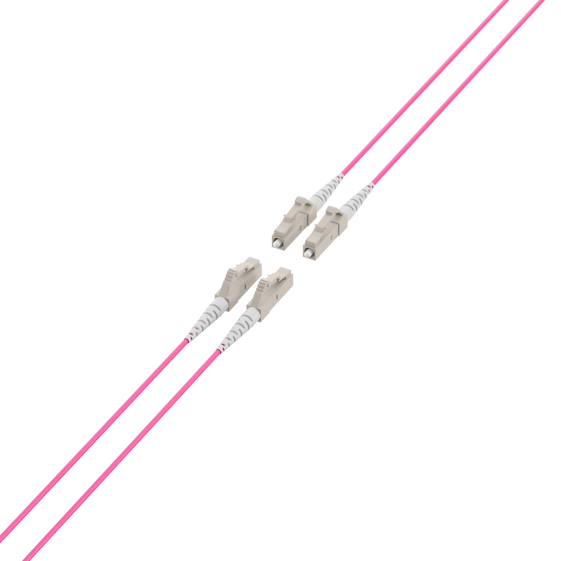 EFB Elektronik Trunkkabel U-DQ ZN BH OM4 4G 1x4 LC-LC 10m Dca LSZH Kabel 10 m low-smoke zero-halogen Glasfaser LWL