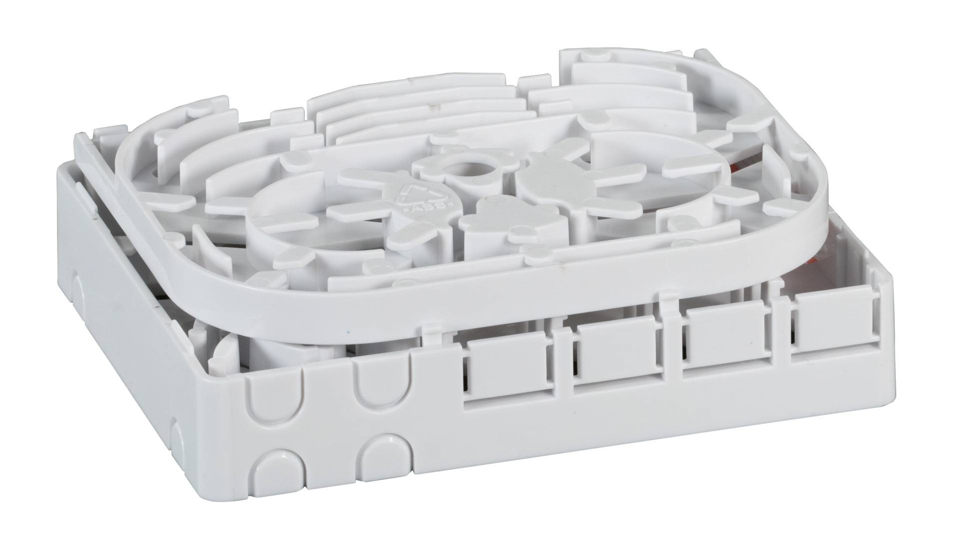 EFB ELEKTRONIK - FTTH Indoor Hutschienenbox für 4Fasern, 4Kupplungen und Faserüberlängenaufnahme