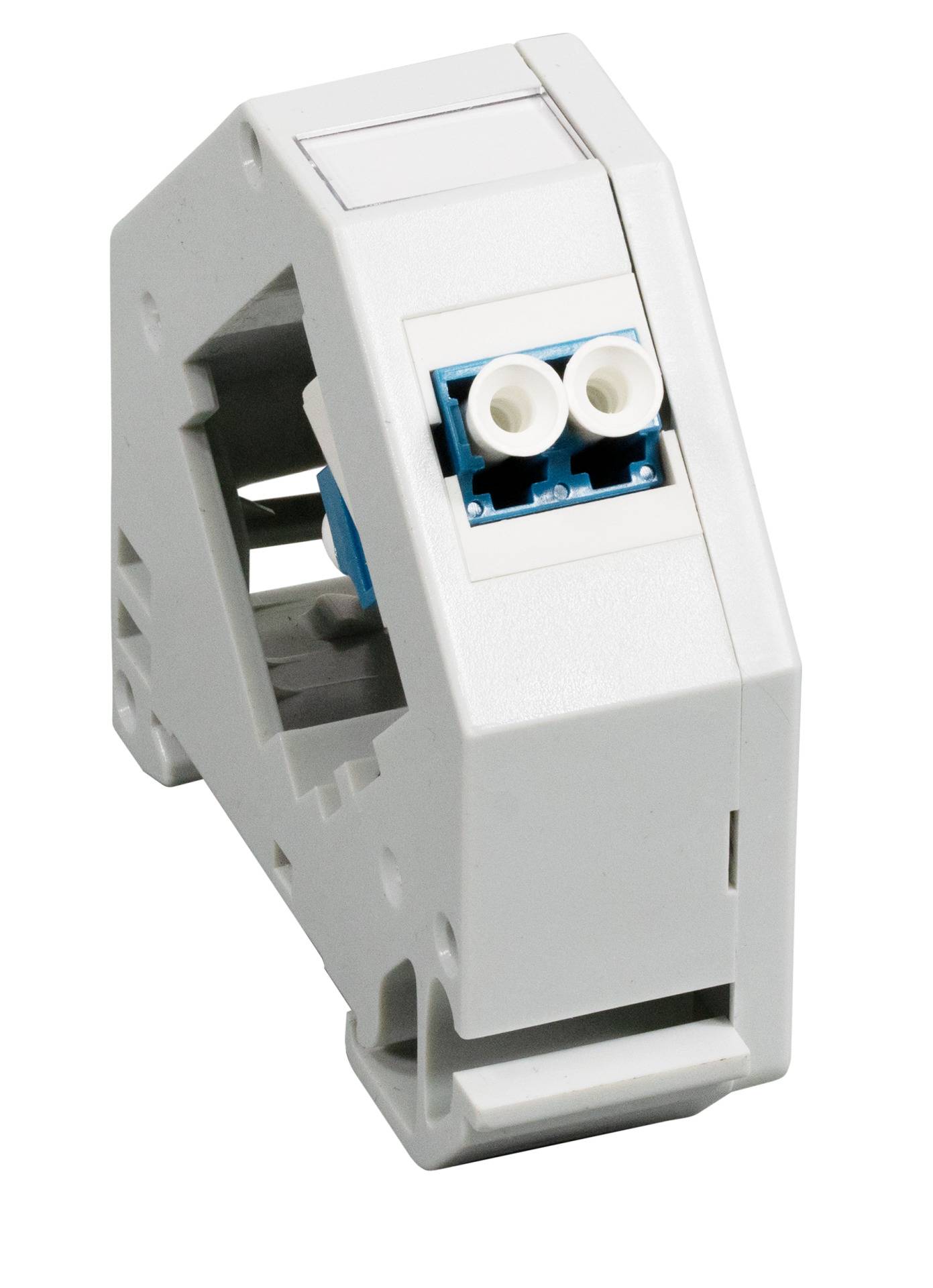 EFB-Elektronik FTTH-DINRAIL-LC, Hutschienenadapter für LC Singlemode, 2 Ports