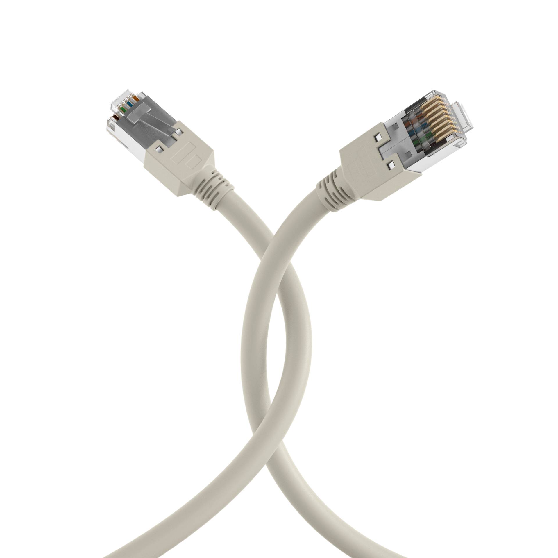RJ45 Patchkabel Cat.5e S/UTP PVC -- Dätwyler 5502 TM11 grau 5m Kupferverkabelung