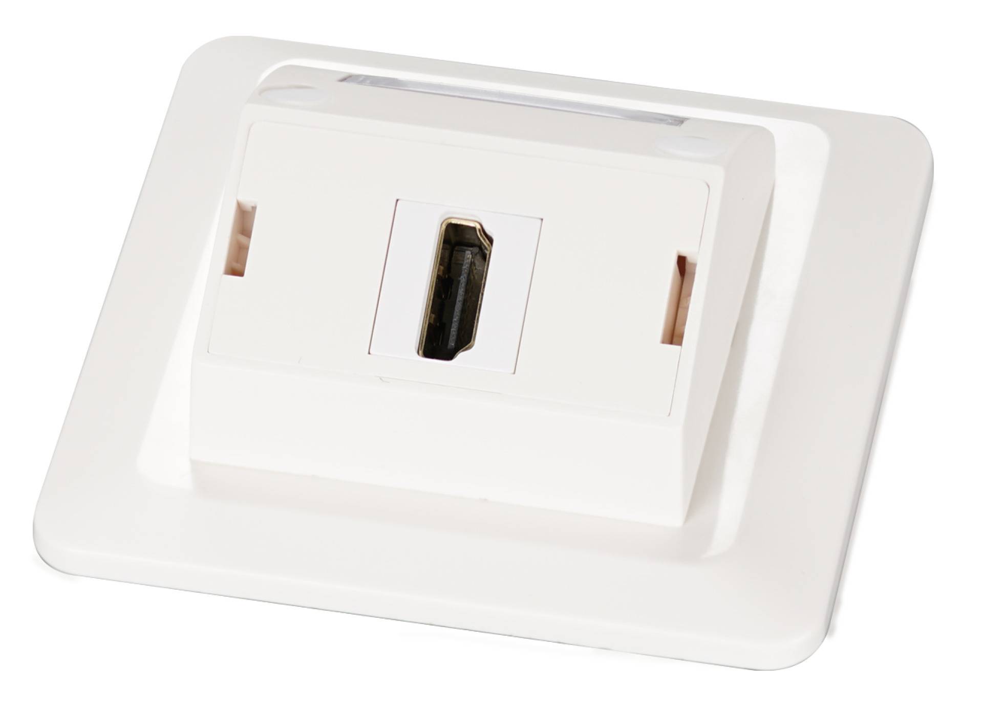 Multifunktions-Rahmenset mit 1-und -- 2-Port Adapter Keystone Format(HDMI,USB Kupferverkabelung +