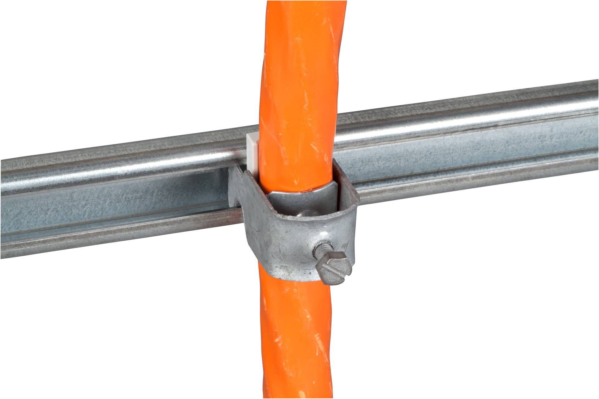 Bügelschelle inkl. Gegenwanne, für -- Kabel-Ø 38..42 mm Netzwerk- und Serverschränke Zubehör +