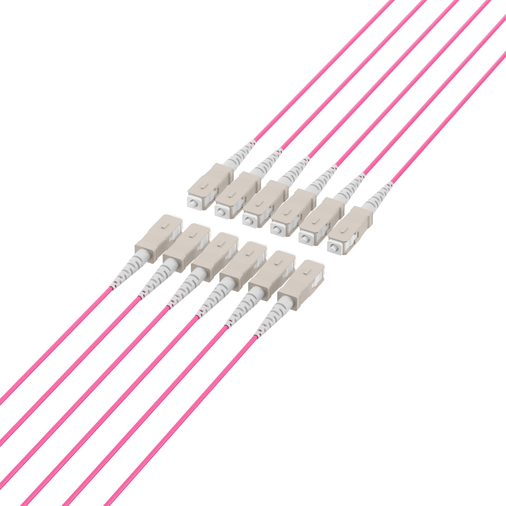 Trunkkabel U-DQ(ZN)BH OM4 12G (1x12) SC-SC, 80m Dca LSZH Glasfaserverkabelung Glasfaser OM4