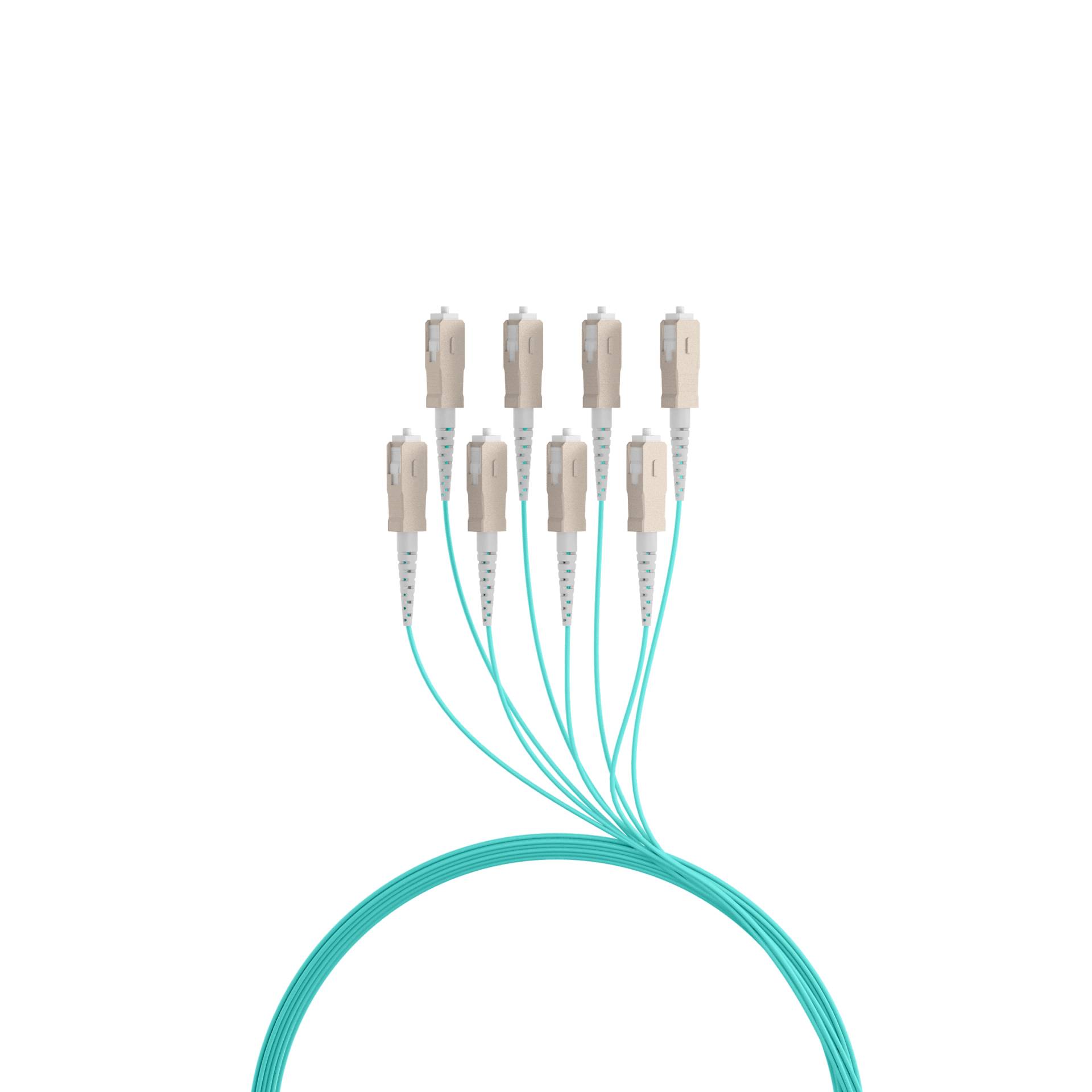 Trunkkabel U-DQ(ZN)BH OM3 8G (1x8) SC-SC, 80m Dca LSZH Glasfaserverkabelung Glasfaser OM3