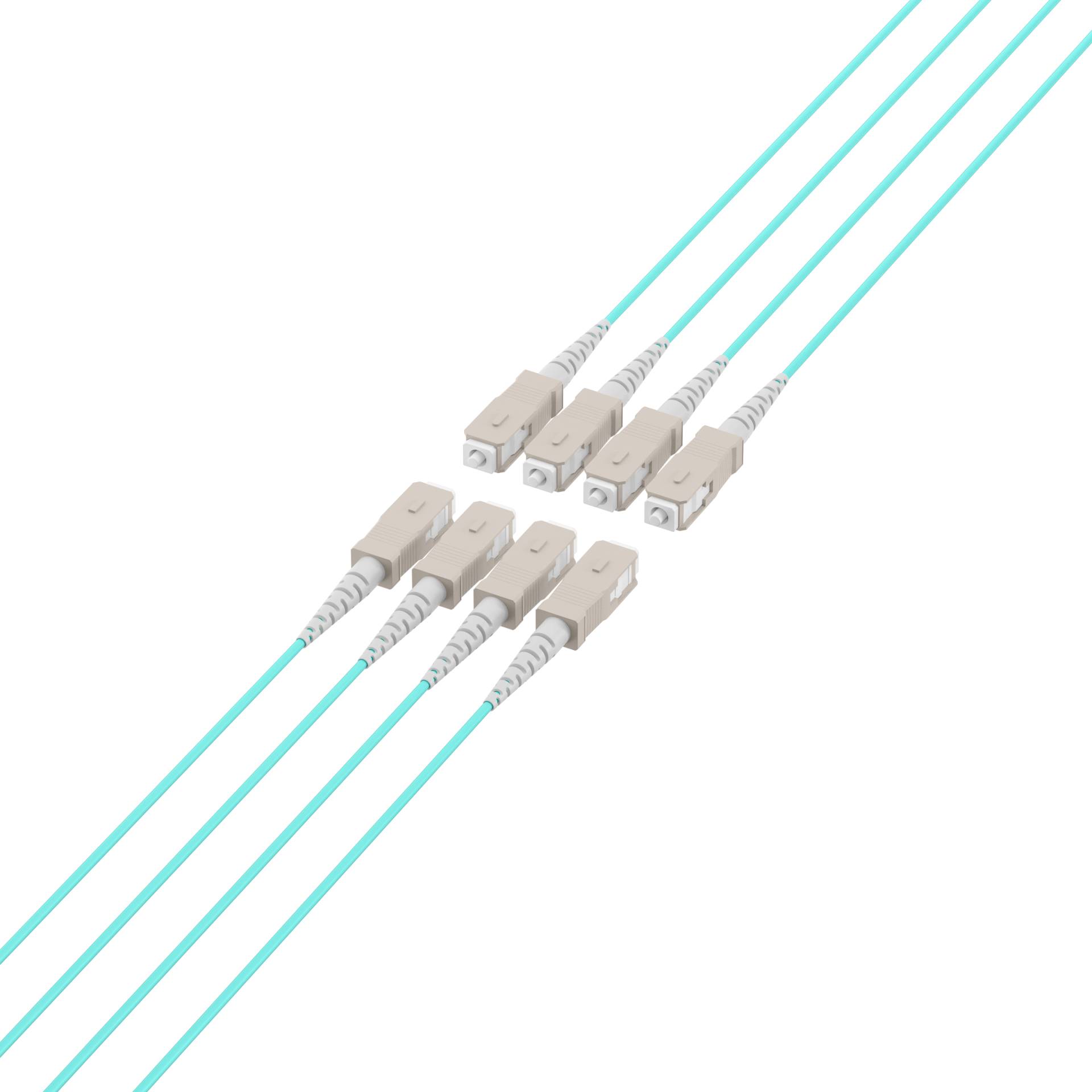 Trunkkabel U-DQ(ZN)BH OM3 8G (1x8) SC-SC, 80m Dca LSZH Glasfaserverkabelung Glasfaser OM3