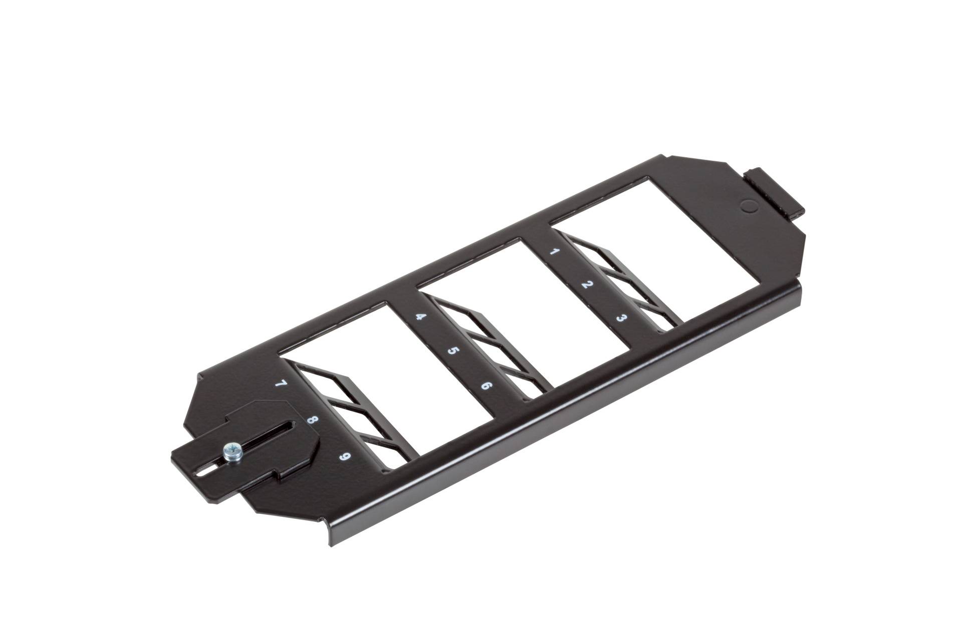 Bodentankhalter 2-fach für 6 x Keystones Kupferverkabelung Keystone + Adapter Modulhalter