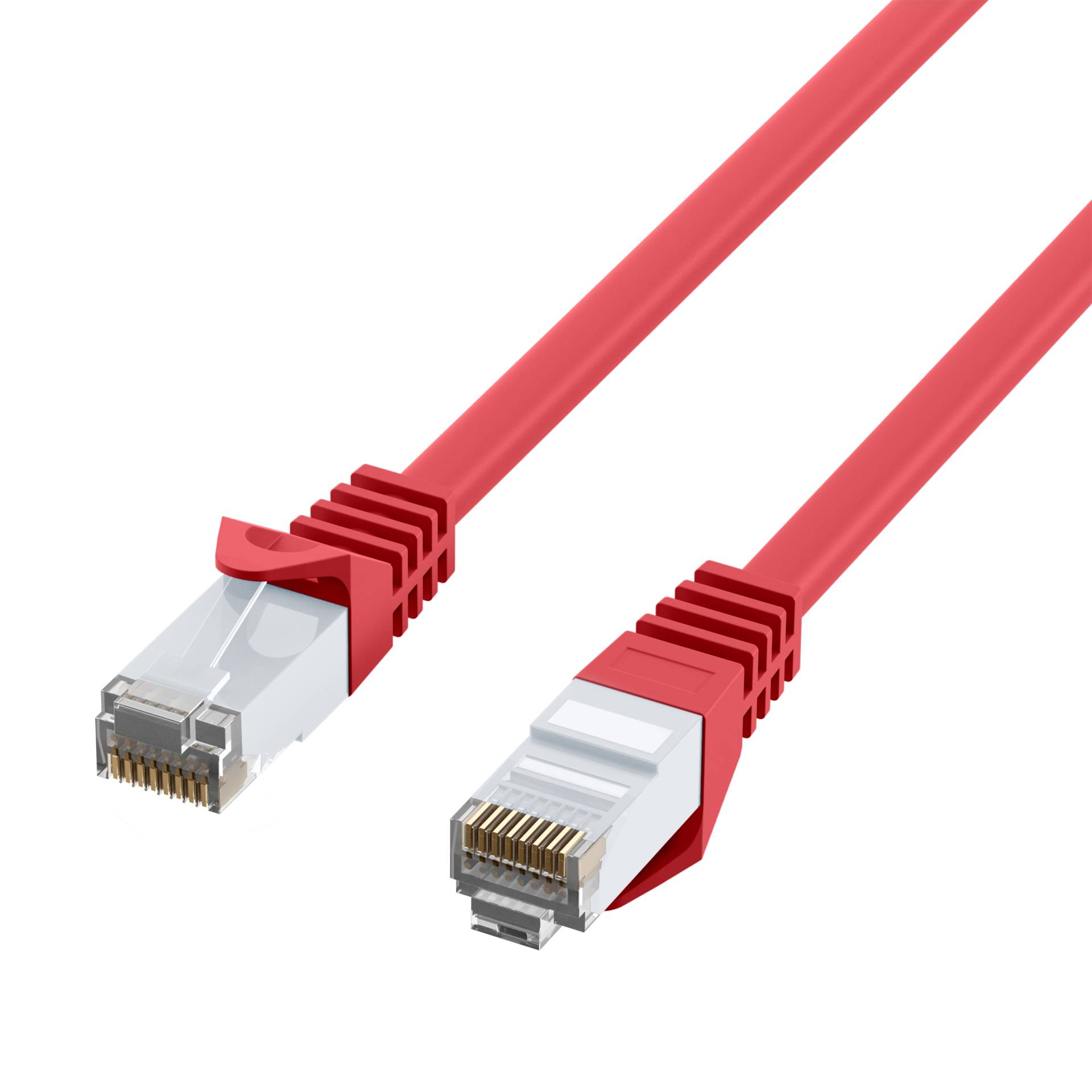 RJ45 Patchkabel Cat.6 U/UTP LSZH -- CCA rot 10m Kupferverkabelung