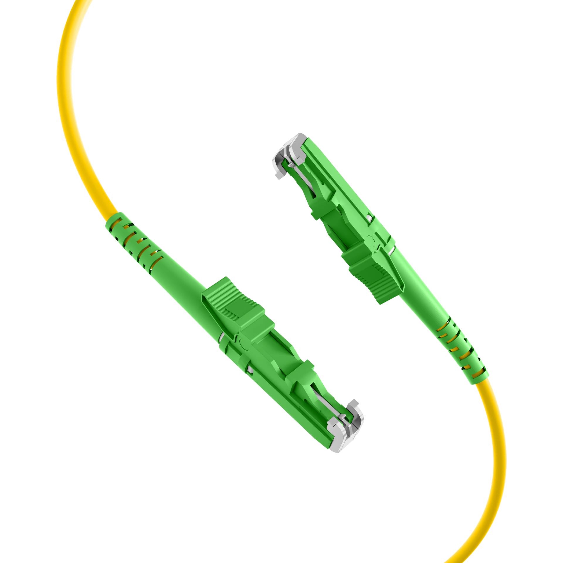 Simplex LWL Patchkabel E2000©/APC-E2000©/APC G657A -- 1m 3,0mm Gelb Kabel
