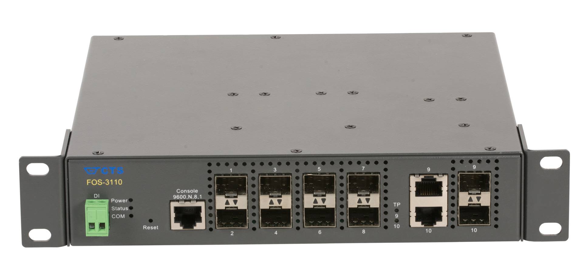 EFB-Elektronik FOS-3110, 10 Port Gigabit L2 Management Switch,8 x 100/1000 SFP, 2 x Combo RJ45/SFP