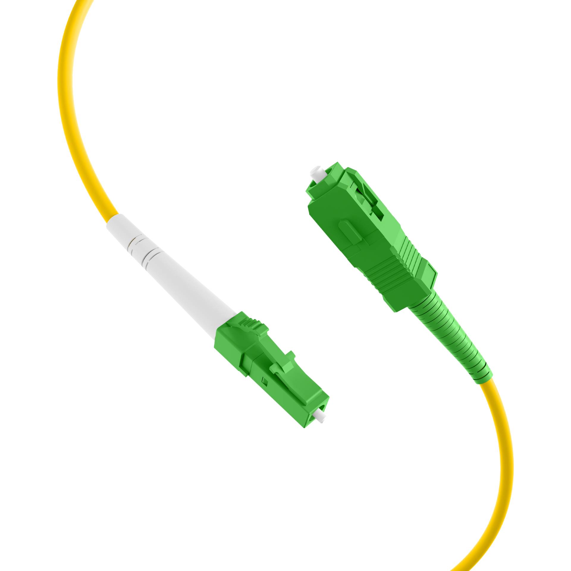 EFB-Elektronik O1406.1, Simplex Patchkabel LC/APC-SC/APC OS2 G657A2 1m LSZH 3mm gelb