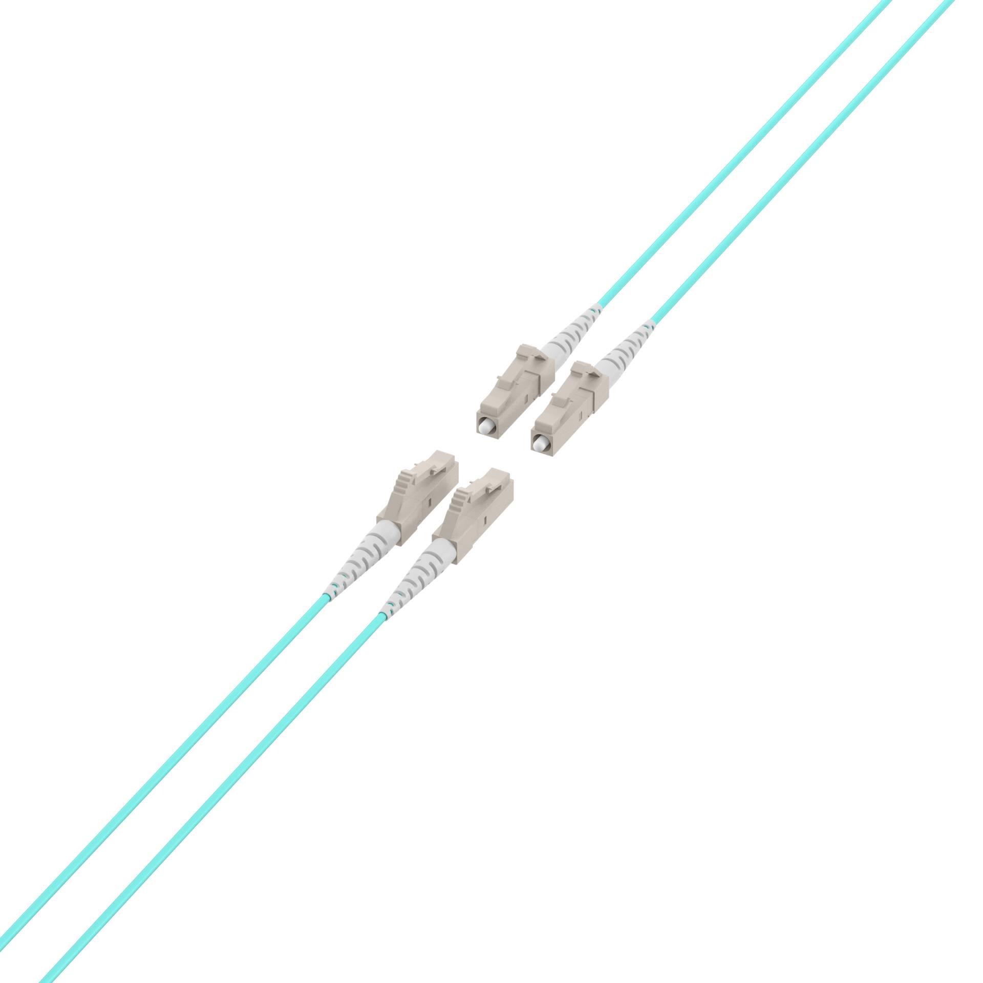 EFB Elektronik Trunkkabel U-DQ ZN BH OM3 4G 1x4 LC-LC 10m Dca LSZH Kabel 10 m low-smoke zero-halogen Glasfaser LWL