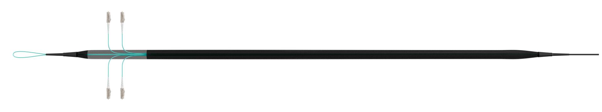 EFB Elektronik Trunkkabel U-DQ ZN BH OM3 4G 1x4 LC-LC 10m Dca LSZH Kabel 10 m low-smoke zero-halogen Glasfaser LWL