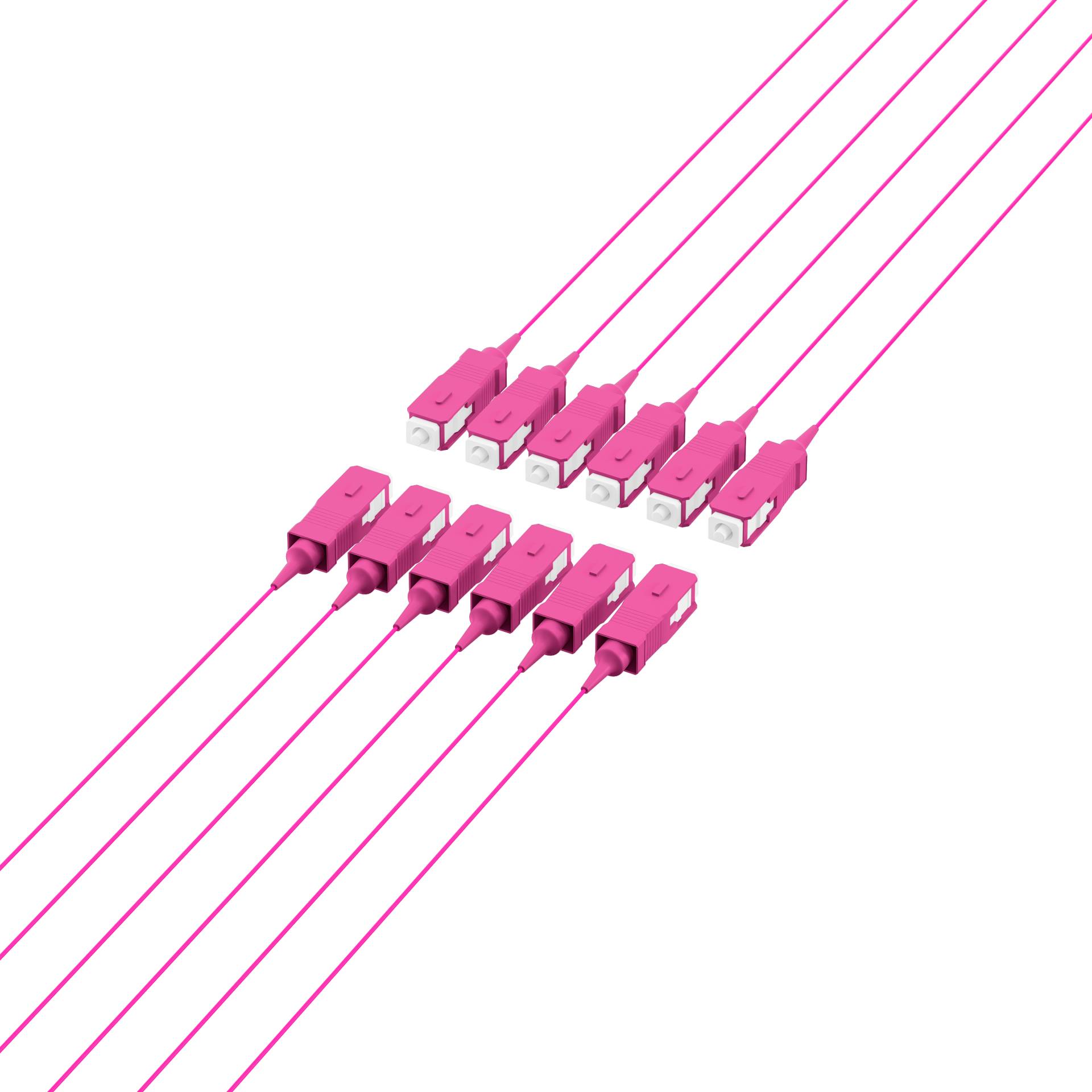EFB-Elektronik O3685.2, Faserpigtail SC OM4 -Erikaviolett 2m - 1 Stück
