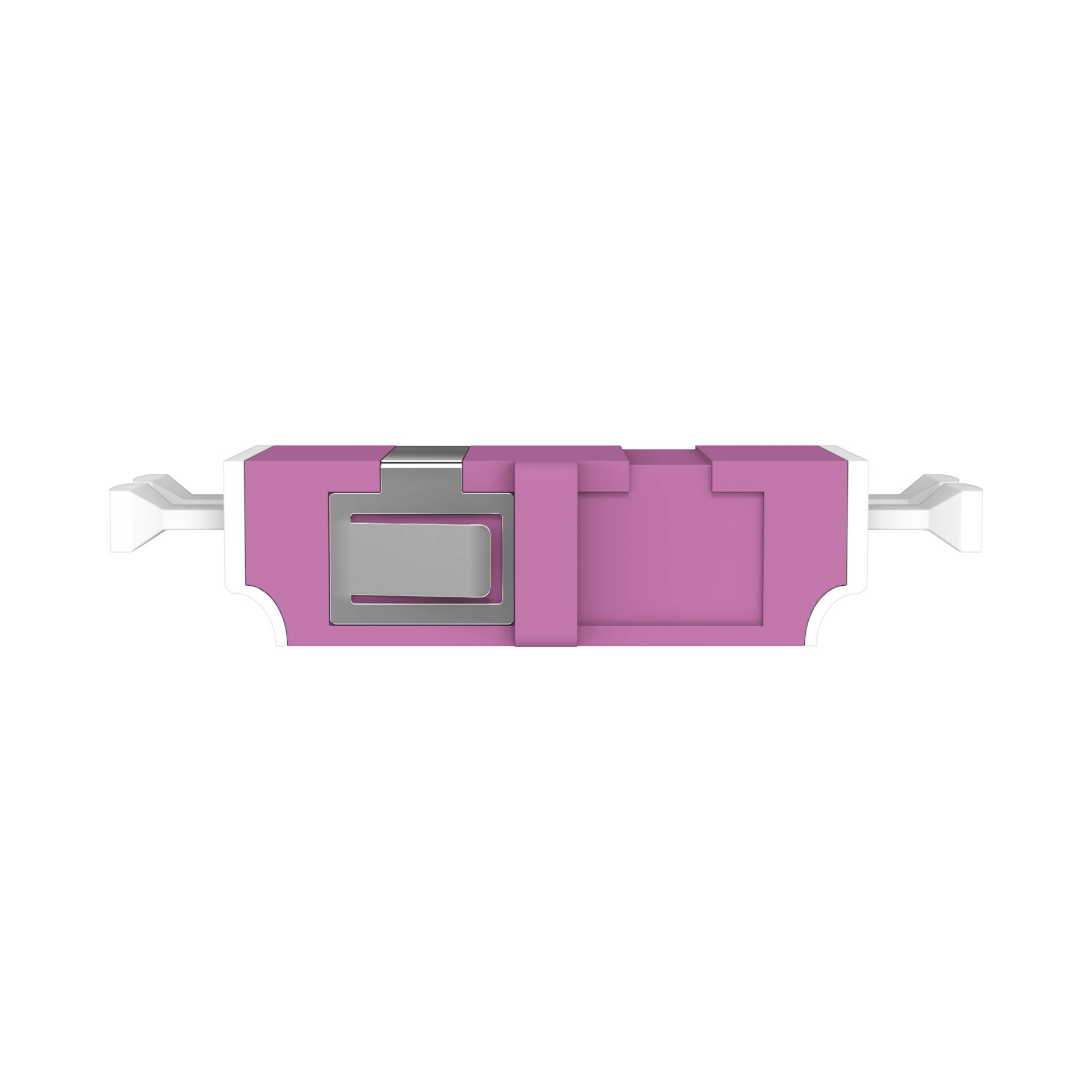 EFB-Elektronik 53517.1, Kupplung LC Duplex OM4 erikaviolett flanschlos