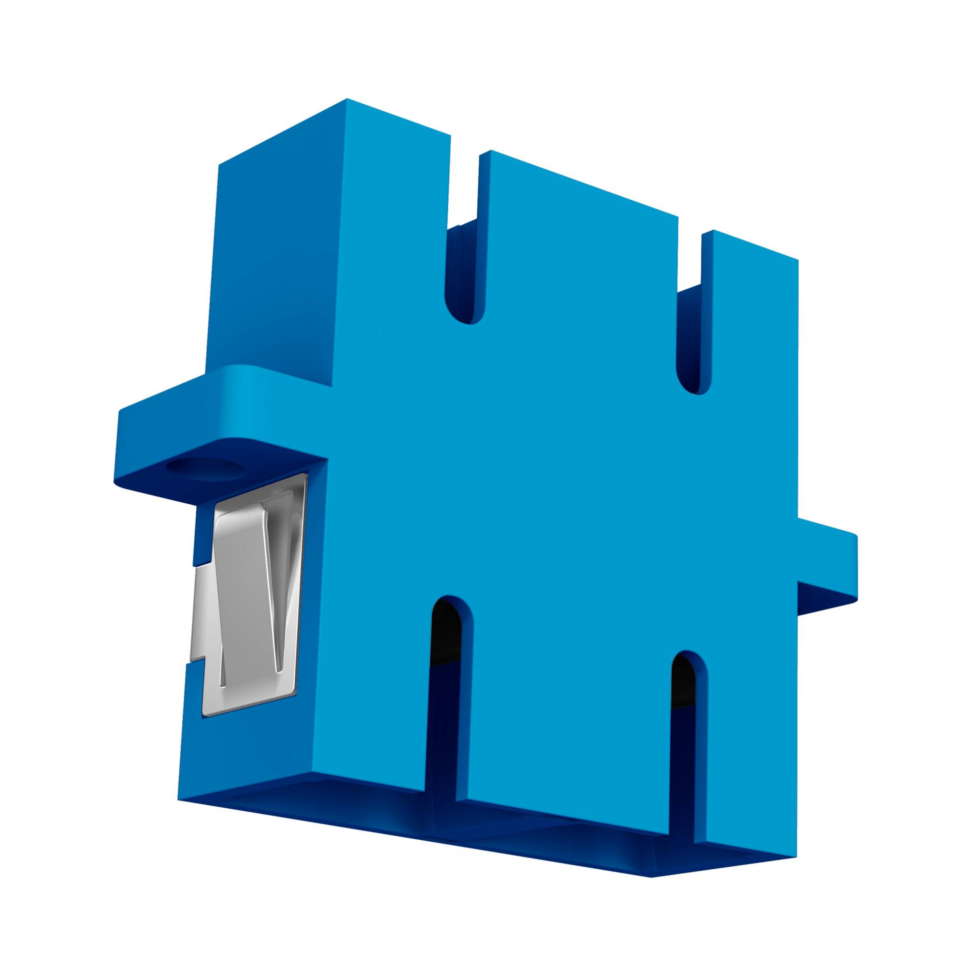 Kupplung SC Duplex OS2 blau -- Glasfaserverkabelung Glasfaser Kupplungen OS2