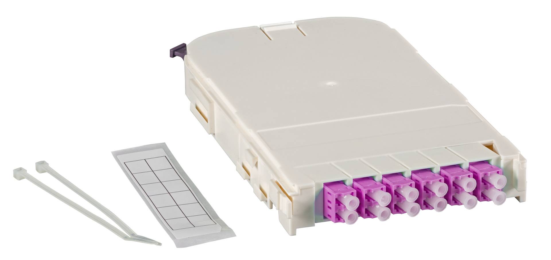EFB-Elektronik FTTH-MODUL-LCAPC, FTTH Moduleinschub für FTTH-BGT,12 Port LC/APC mit OS2 Keramik Kupplungen