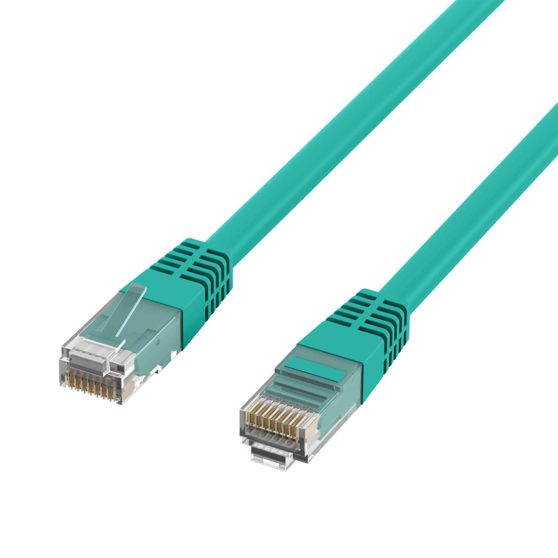 RJ45 Patchkabel Cat.5e U/UTP PVC -- CCA grün 25m SALE Kupferverkabelung PVC CCA