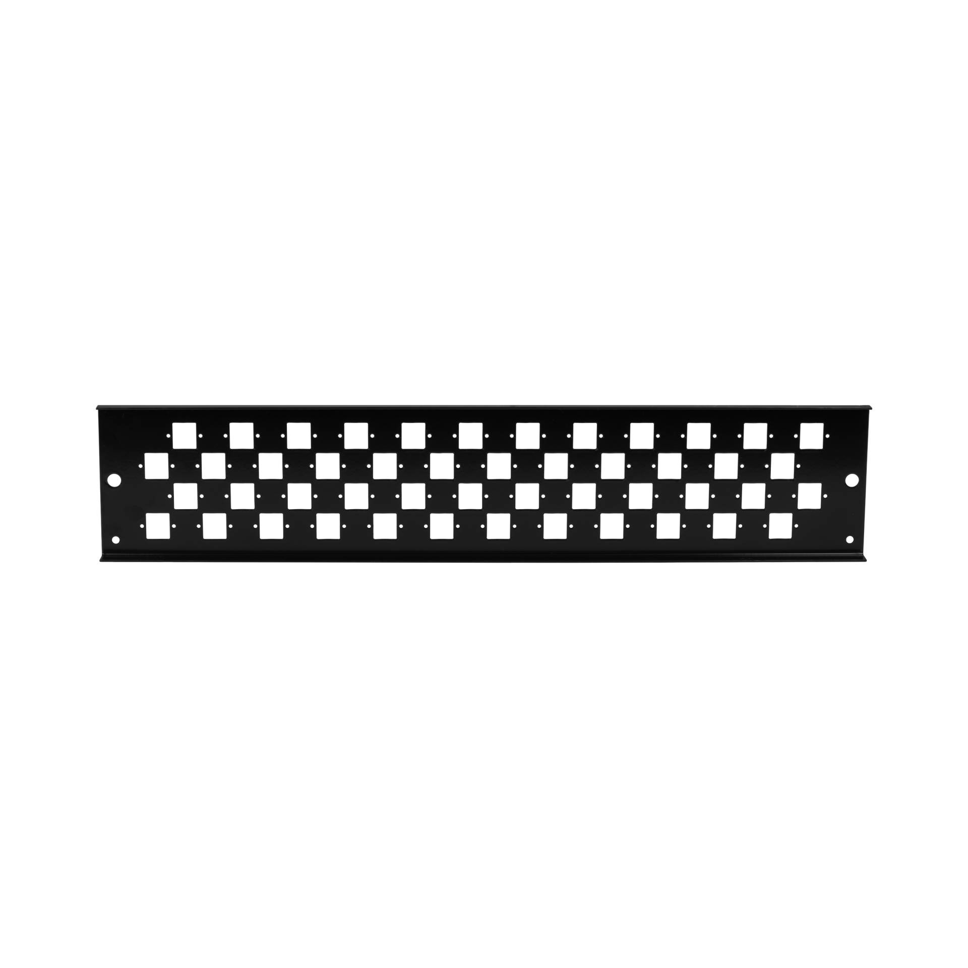 EFB-Elektronik VSB2HE-FP-SW-48E2-RD, Frontplatte 2HE 48xE2000Duplex, E2000, Compact (RDM) schwarz