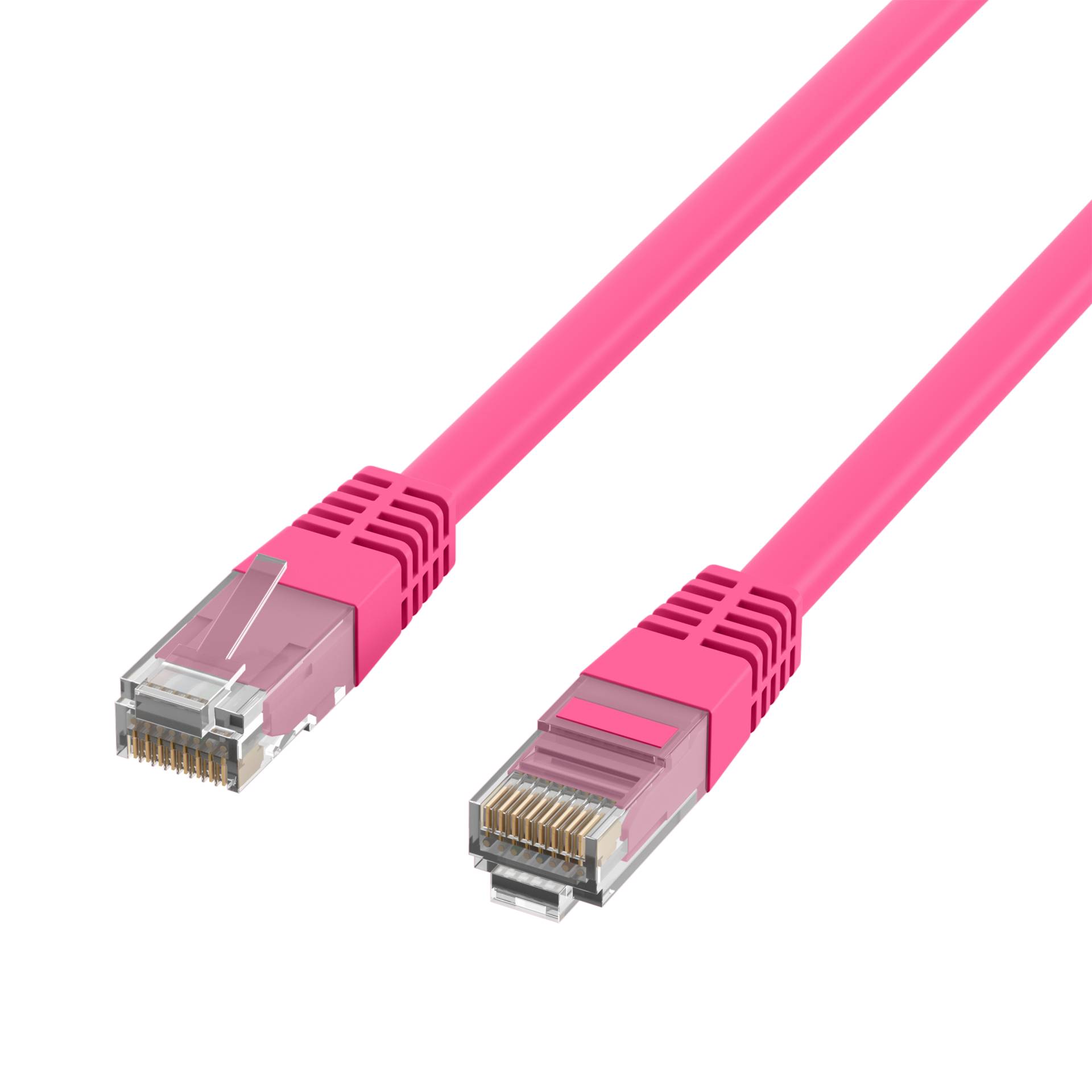 RJ45 Patchkabel Cat.6 U/UTP PVC -- CCA magenta 30m