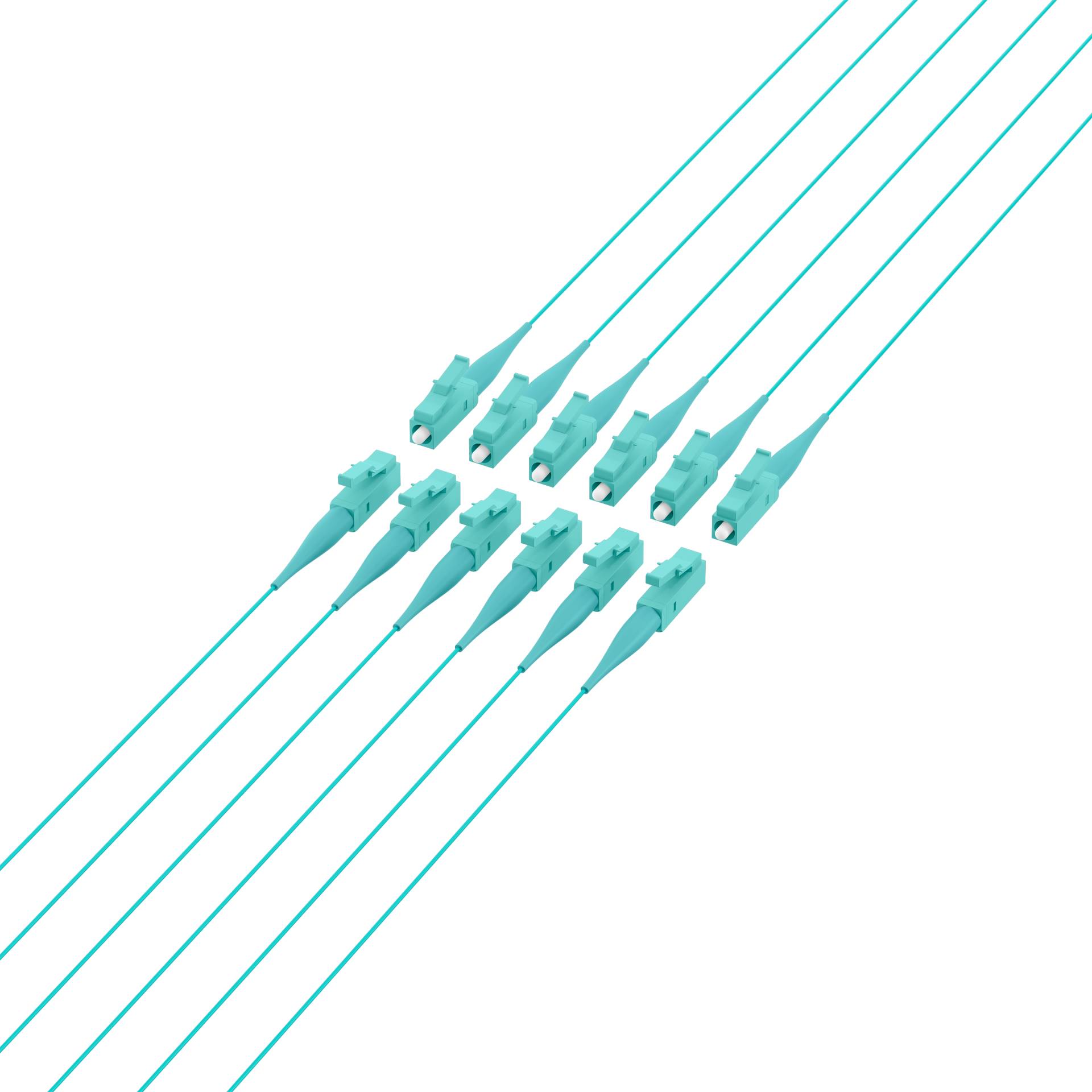 EFB Faserpigtail LC 50/125 OM3, aqua, 2m