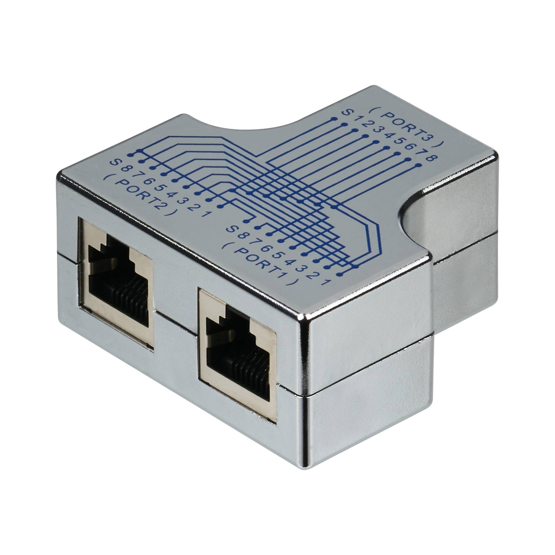 T-modular Adapter RJ45 Socket/2xsocket 1 1 Shielded - Adapter