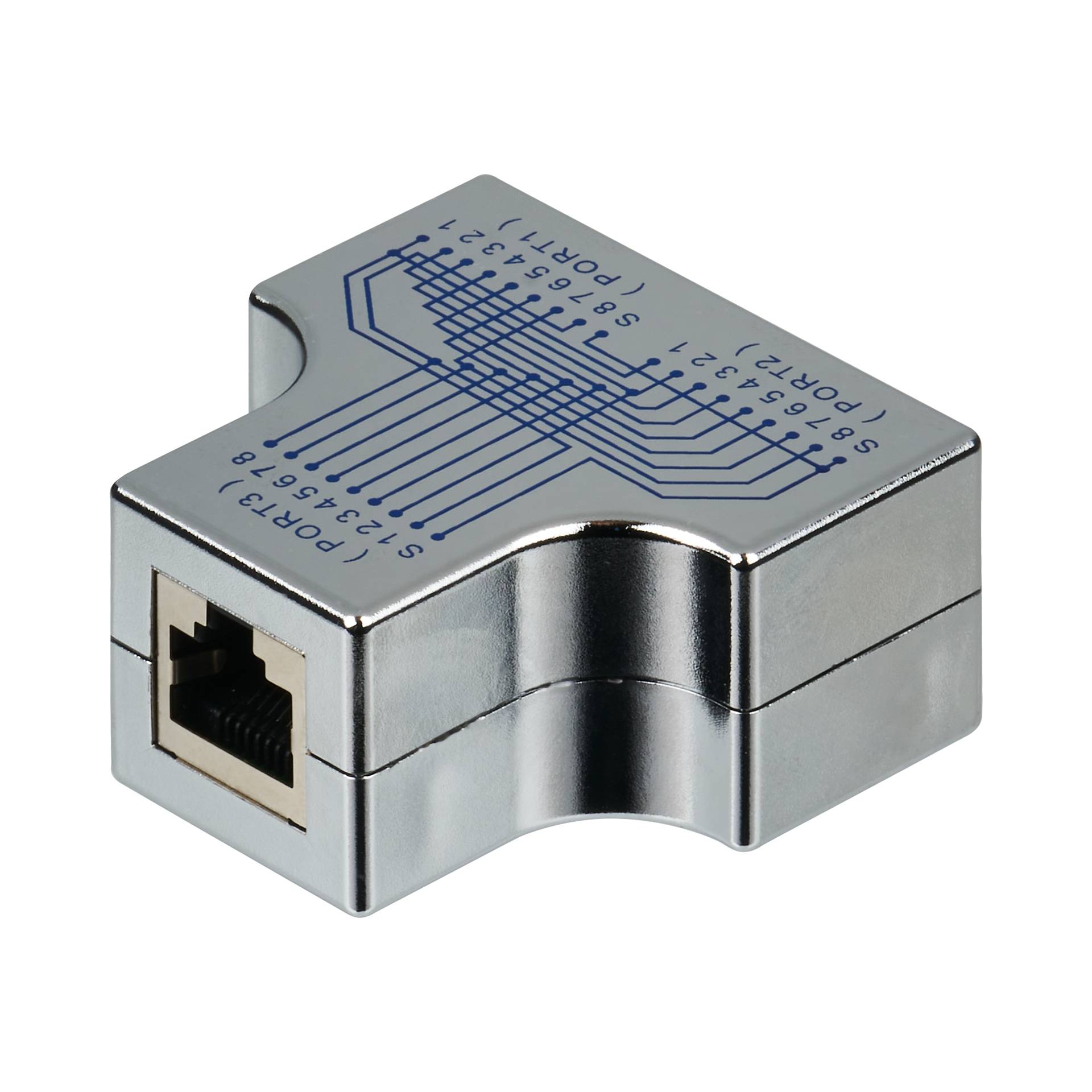 T-modular Adapter RJ45 Socket/2xsocket 1 1 Shielded - Adapter