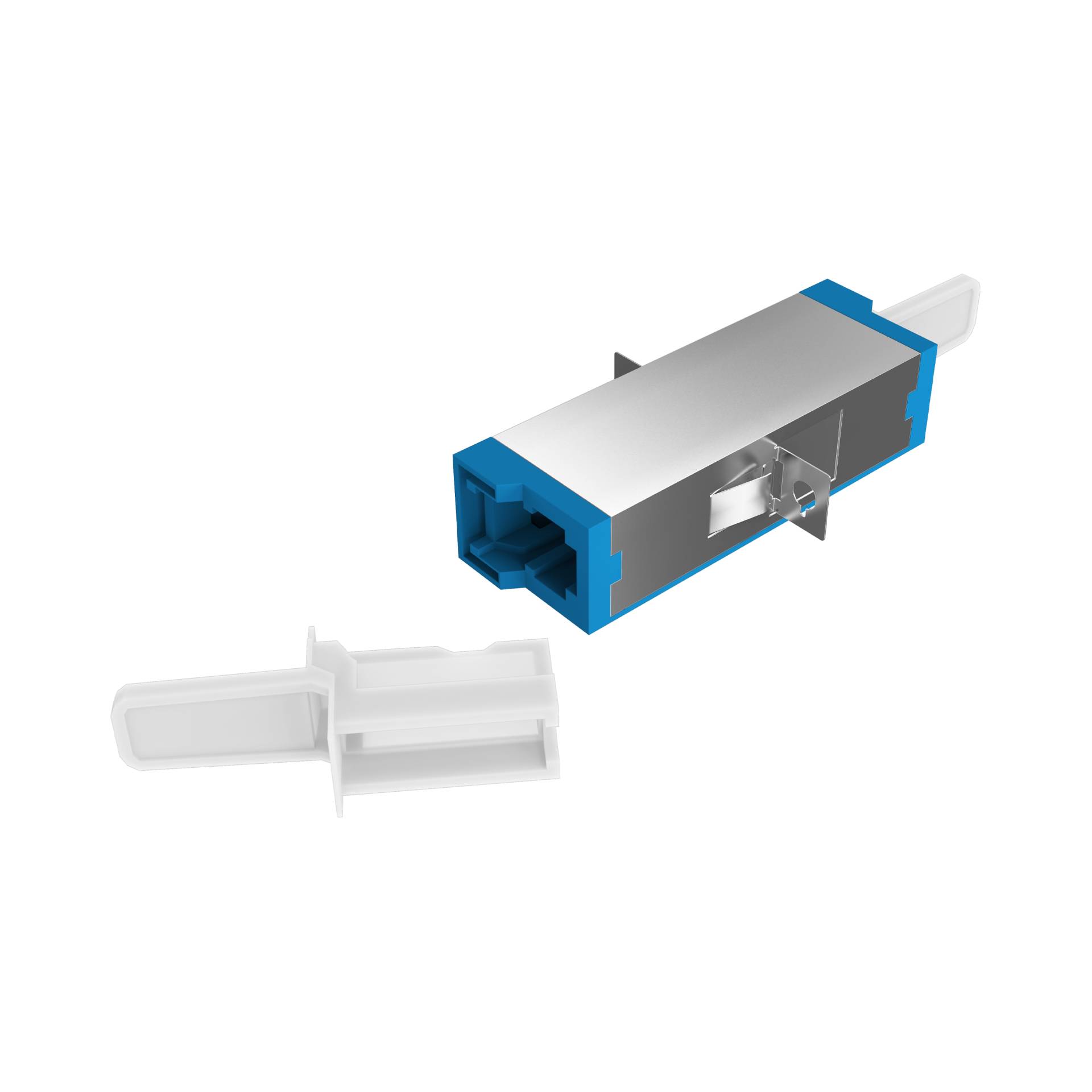 Kupplung E2000© SM blau, simplex R&M -- Grade C Adapter / Konverter /