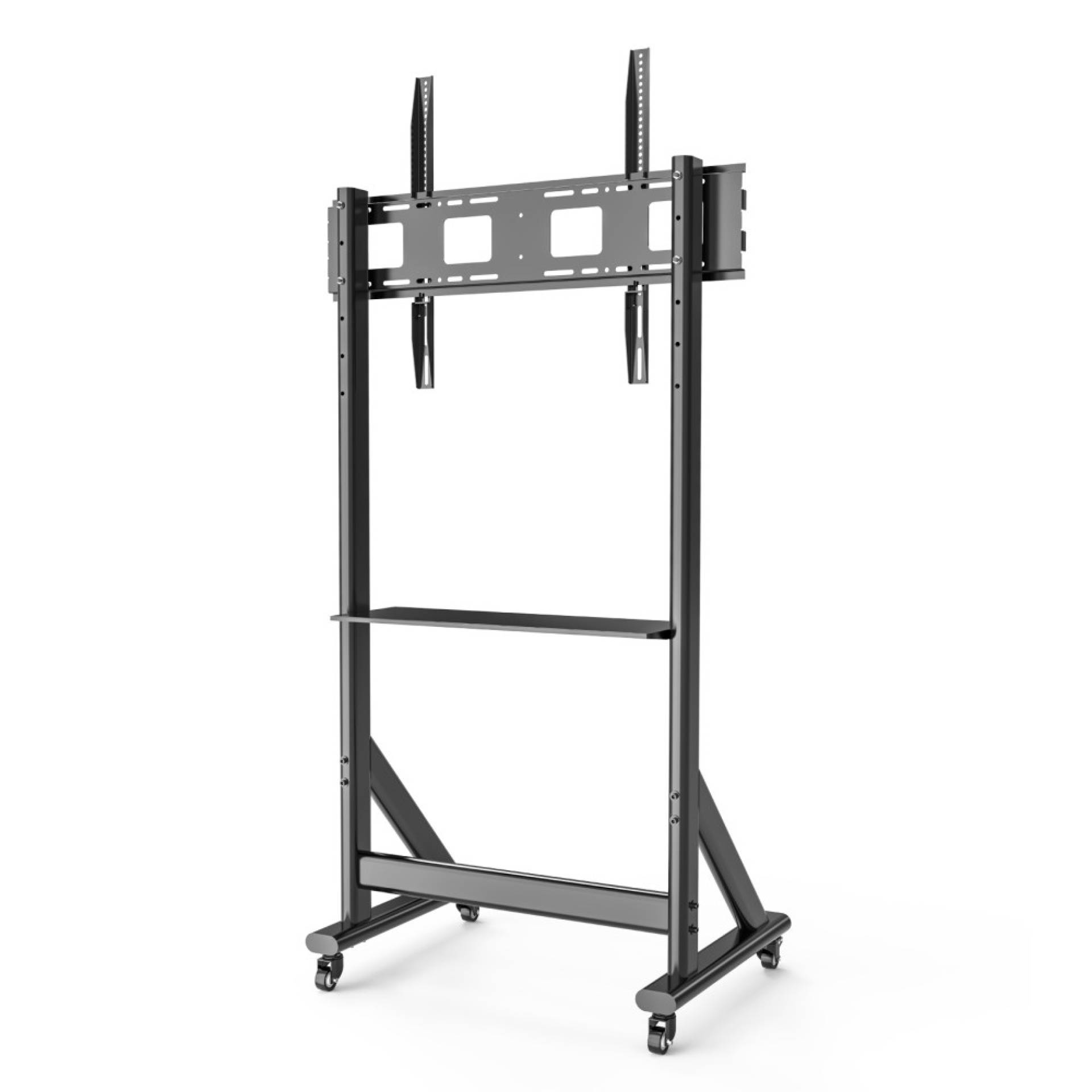 EFB-Elektronik ICA-TR7412, TV Wagen für LCD/LED/Plasma TV 55-100" schwarz mit einer Ablage