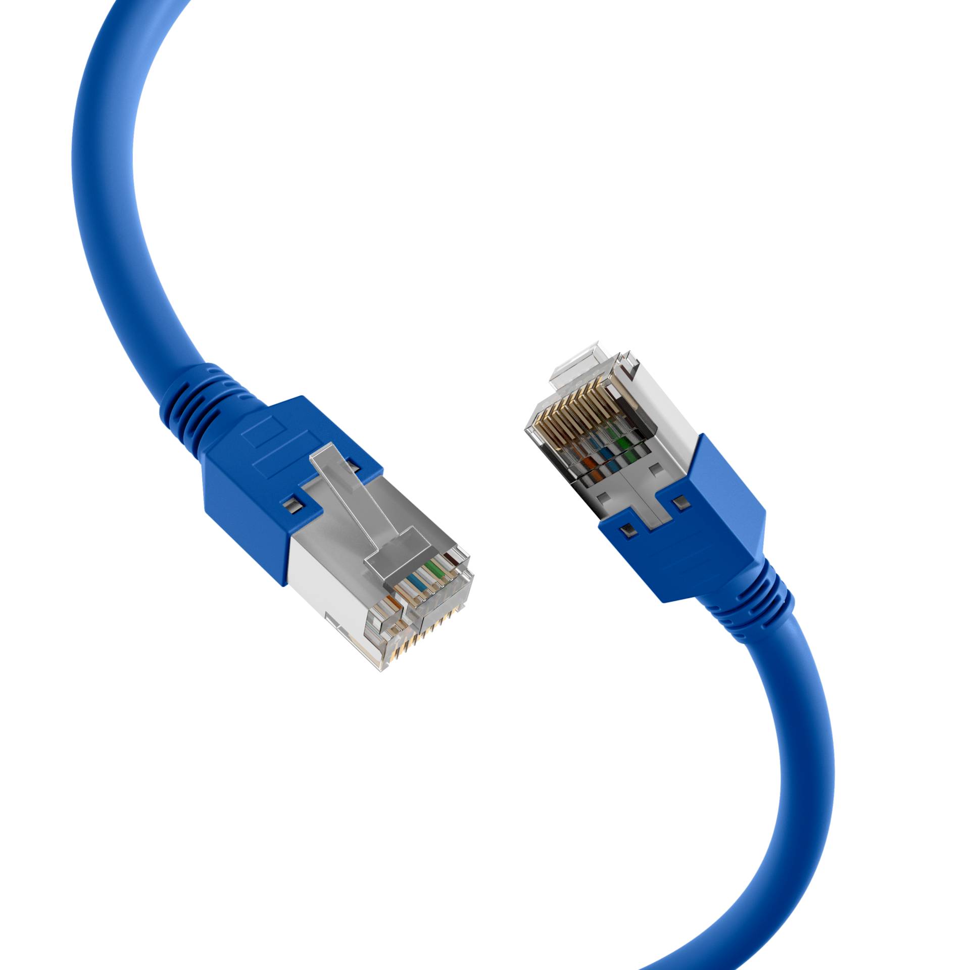 RJ45 Patchkabel Cat.5e S/UTP PVC -- Dätwyler 5502 TM11 blau 15m Kupferverkabelung