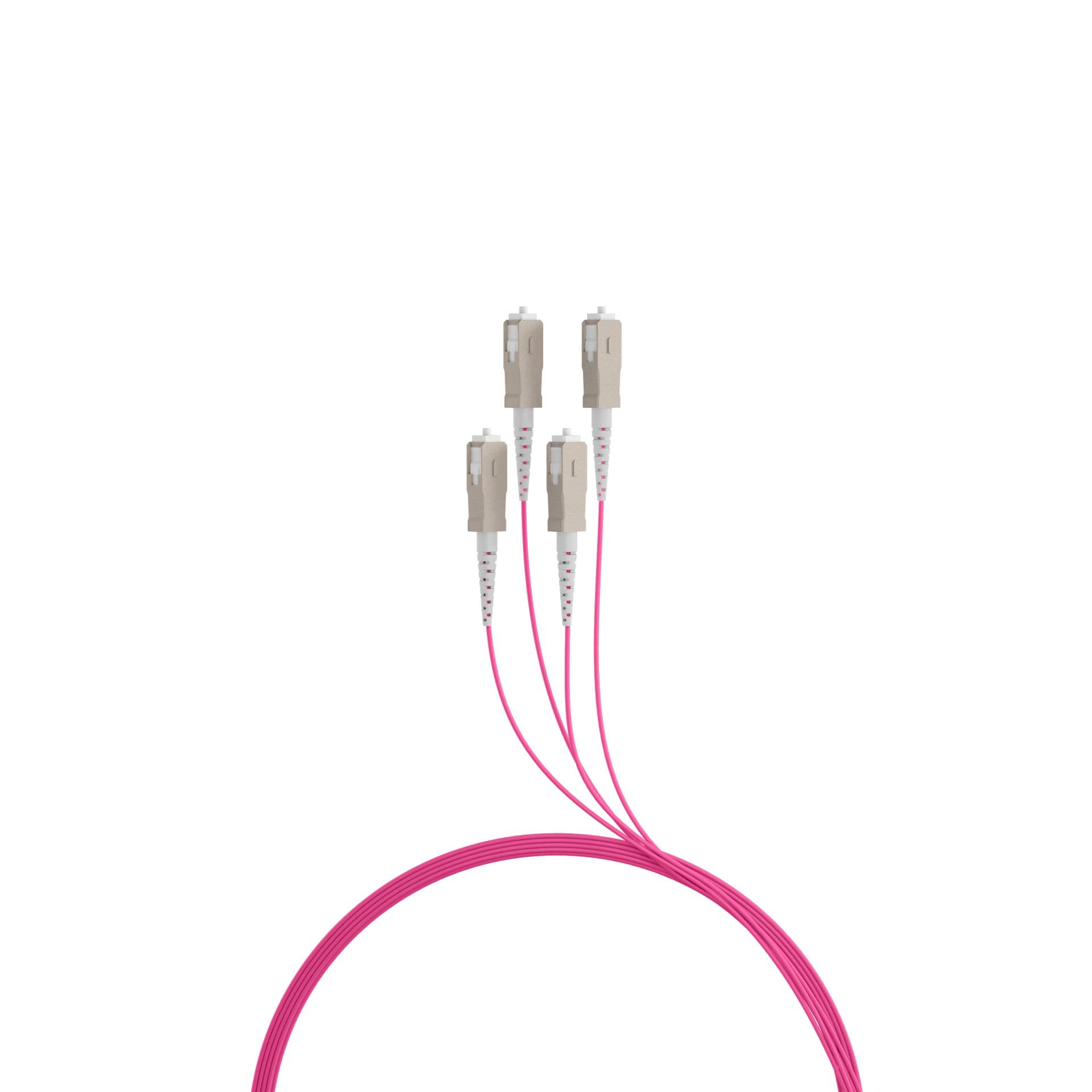 EFB Elektronik Trunkkabel U-DQ ZN BH OM4 4G 1x4 SC-SC 10m Dca LSZH Kabel 10 m low-smoke zero-halogen Glasfaser LWL