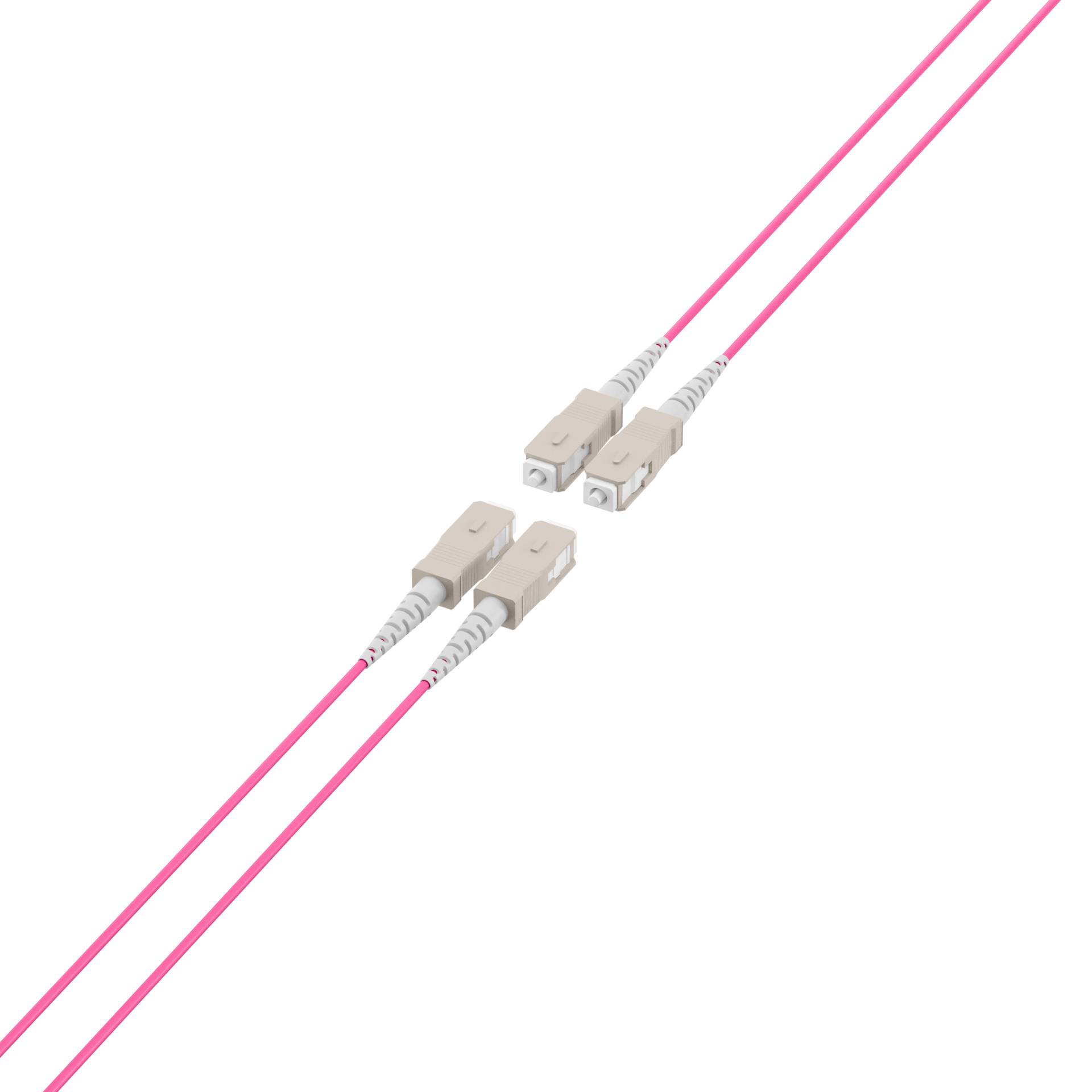 EFB Elektronik Trunkkabel U-DQ ZN BH OM4 4G 1x4 SC-SC 10m Dca LSZH Kabel 10 m low-smoke zero-halogen Glasfaser LWL