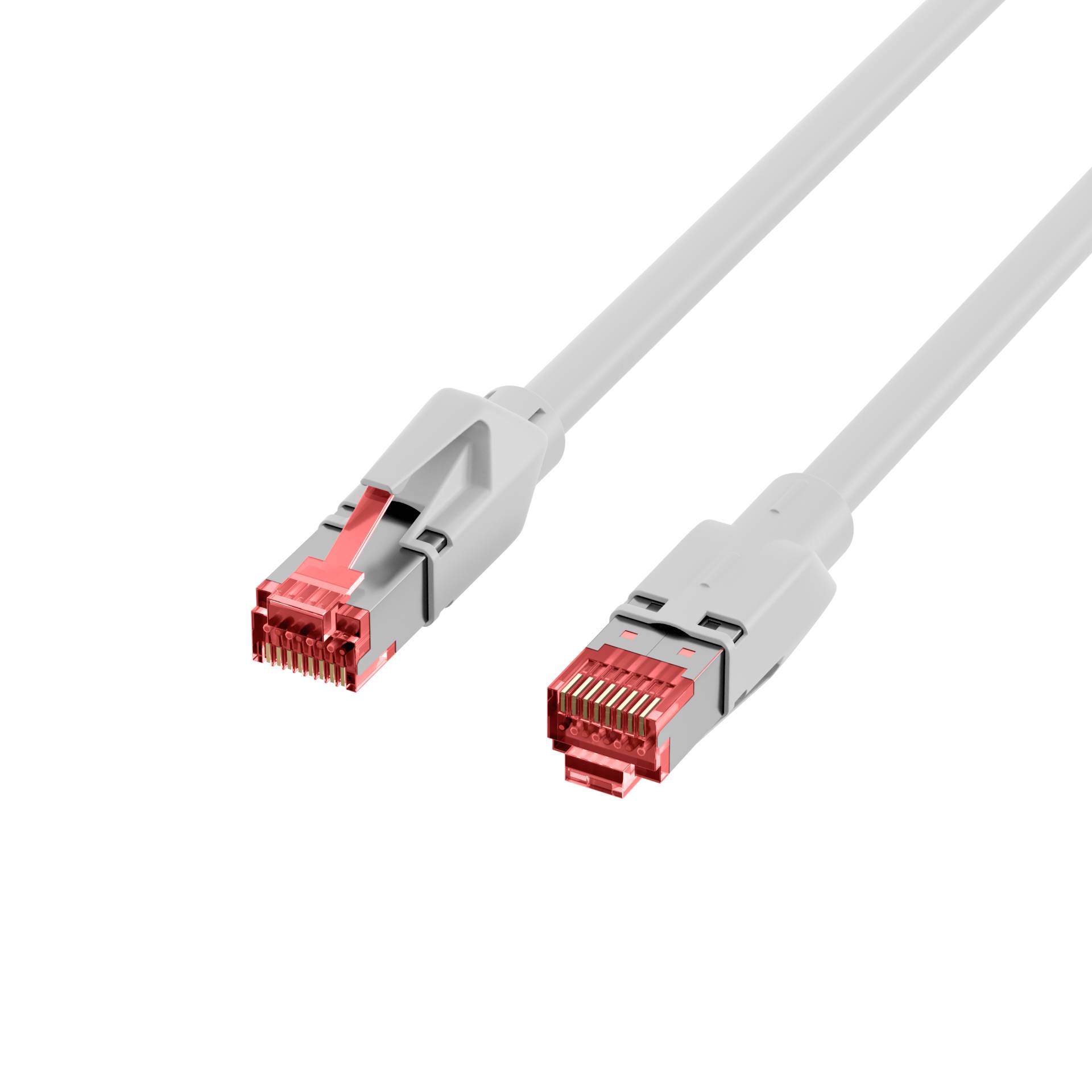 RJ45 Patchkabel Cat.6A S/FTP LSZH -- Draka UC900 TM21 weiß 0,25m Kupferverkabelung