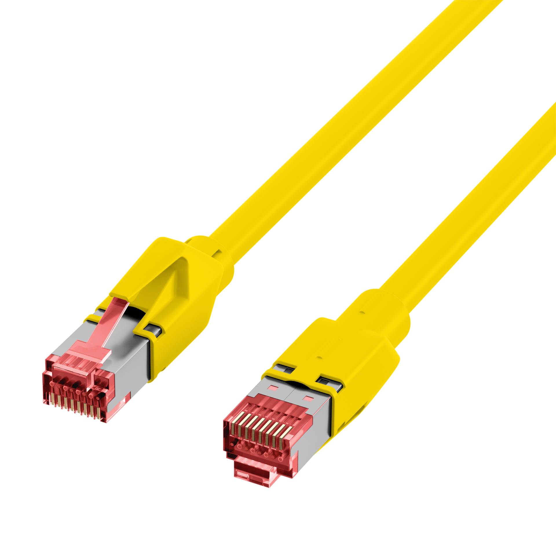 RJ45 Patchkabel Cat.5e S/UTP PUR, TM21 schleppfähig gelb 1m Kupferverkabelung Industrie