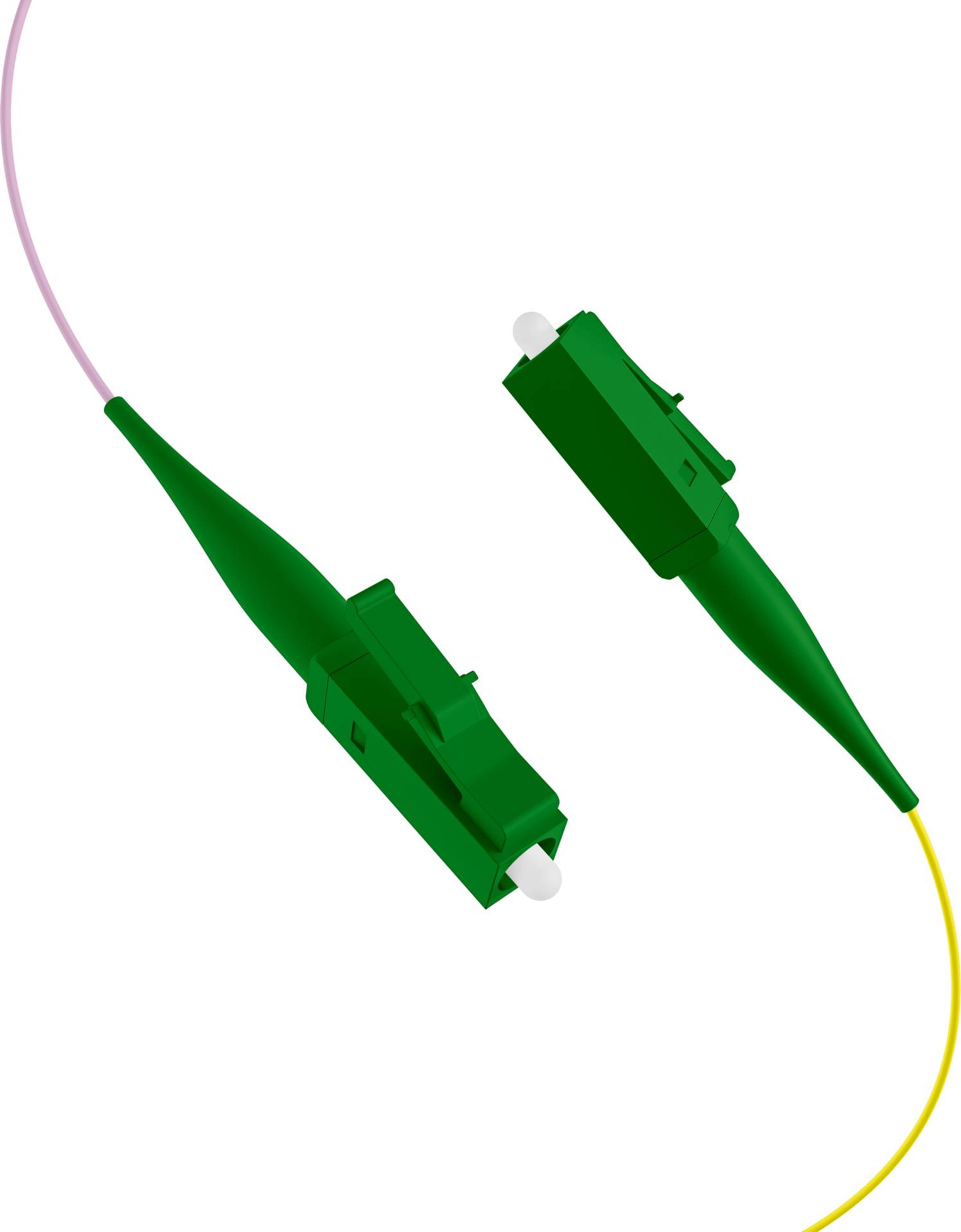 Faserpigtail LC/APC OS2 G657A2, farbiges Set 2m - 12 Stück Glasfaserverkabelung Glasfaser Pigtails